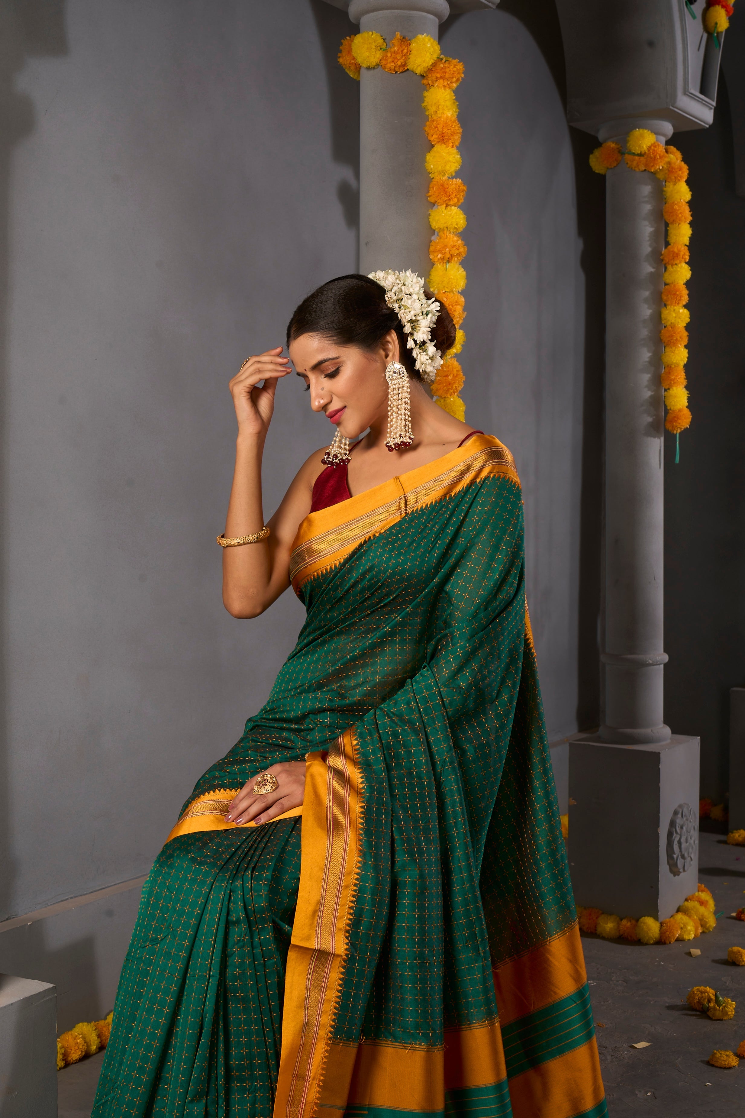 Buy Grape Purple Ilkal Sarees Nitaraa
