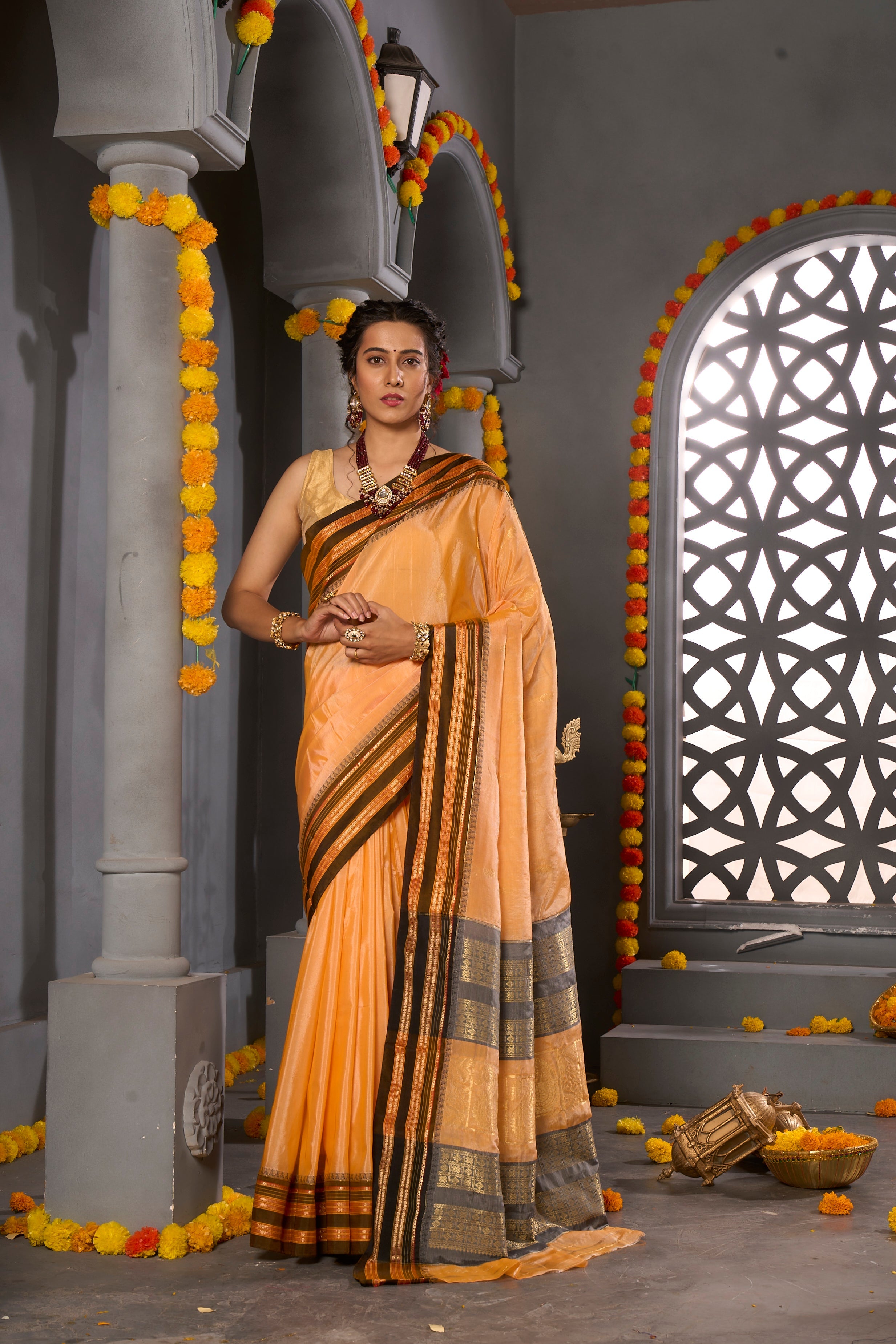 Buy Pink Paithani Silk Saree Nitaraa