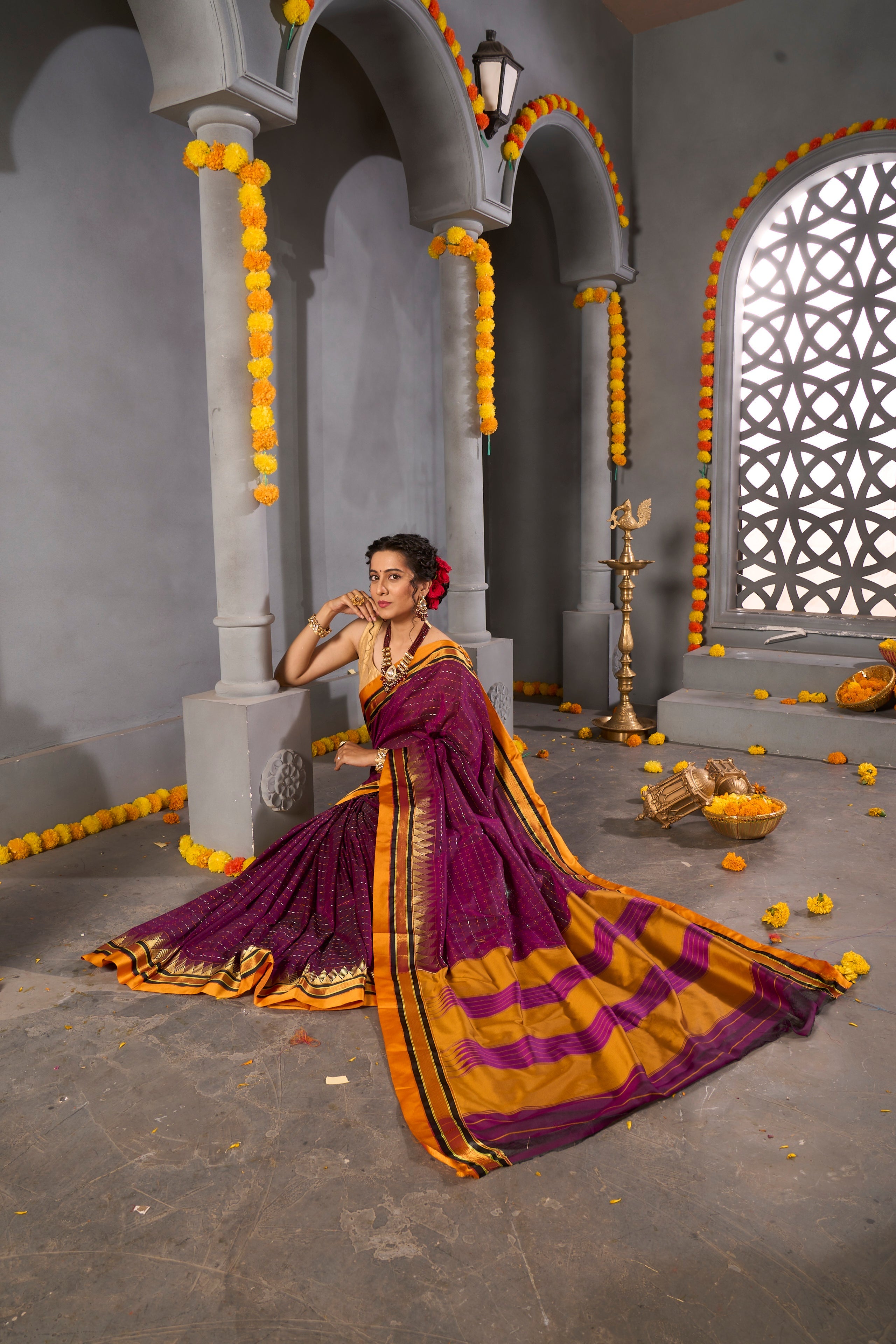 Buy Red Paithani Silk Saree Nitaraa