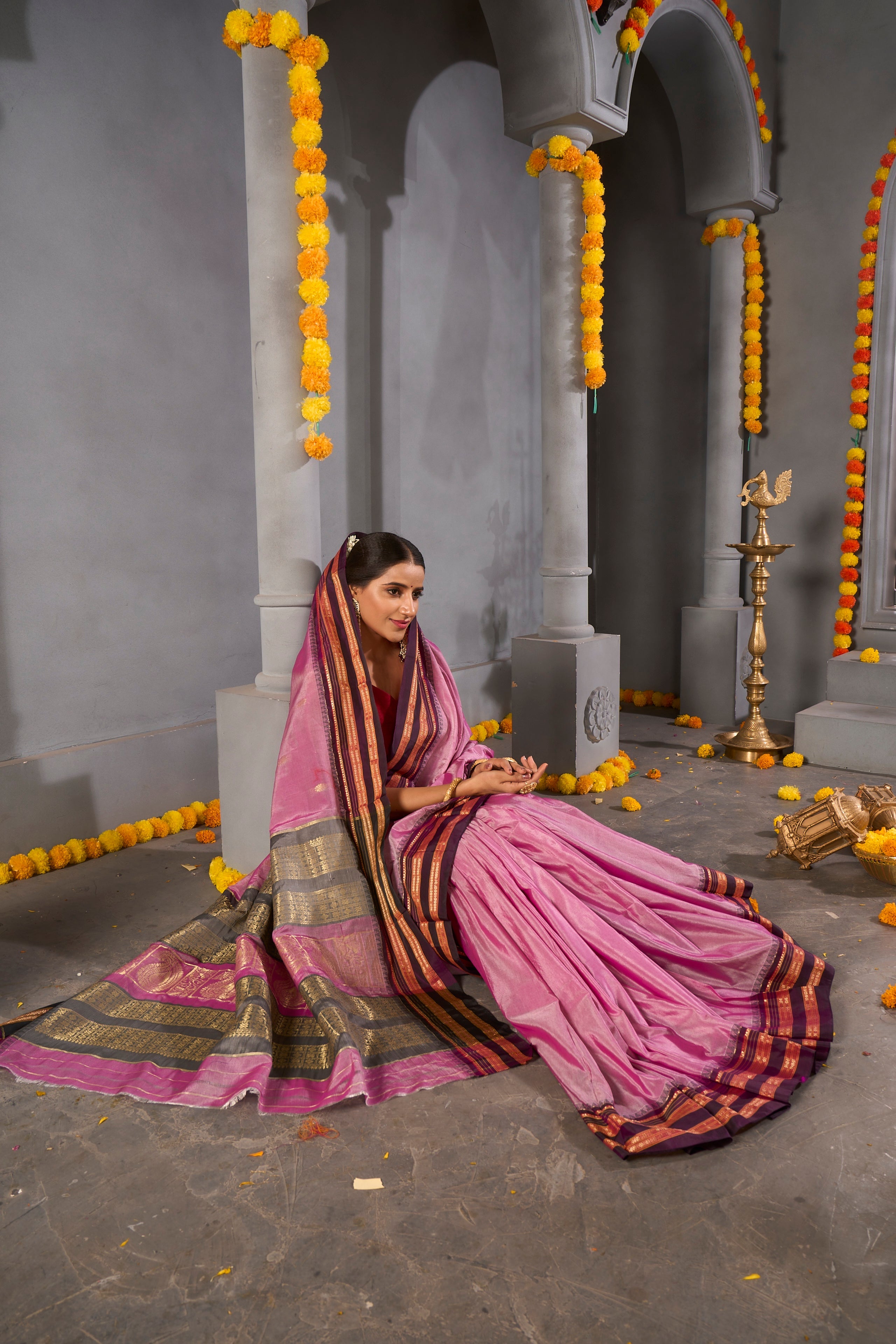 Buy Black Paithani Silk Saree Nitaraa