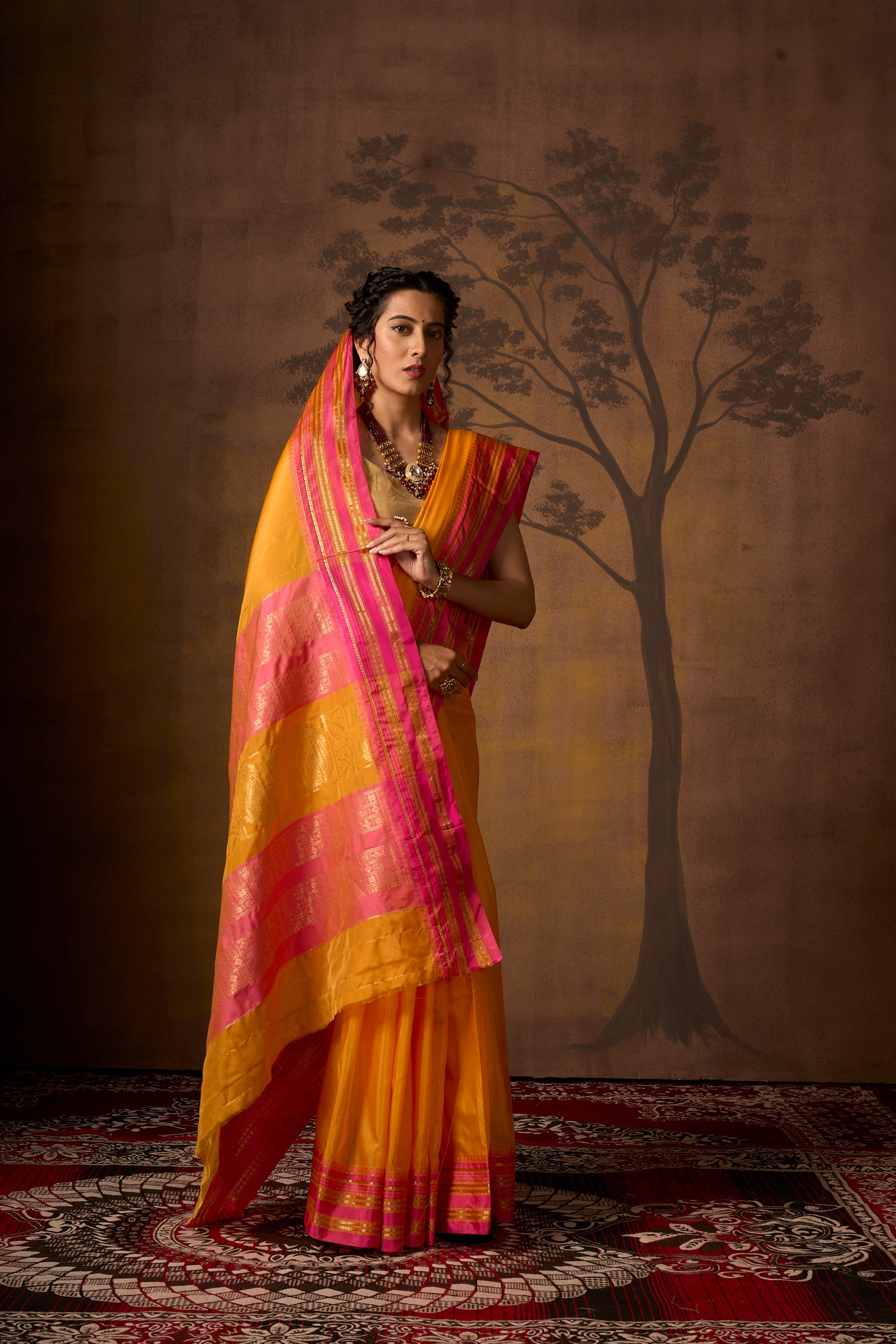 Buy Teal Banarasi Silk Blend Saree Nitaraa