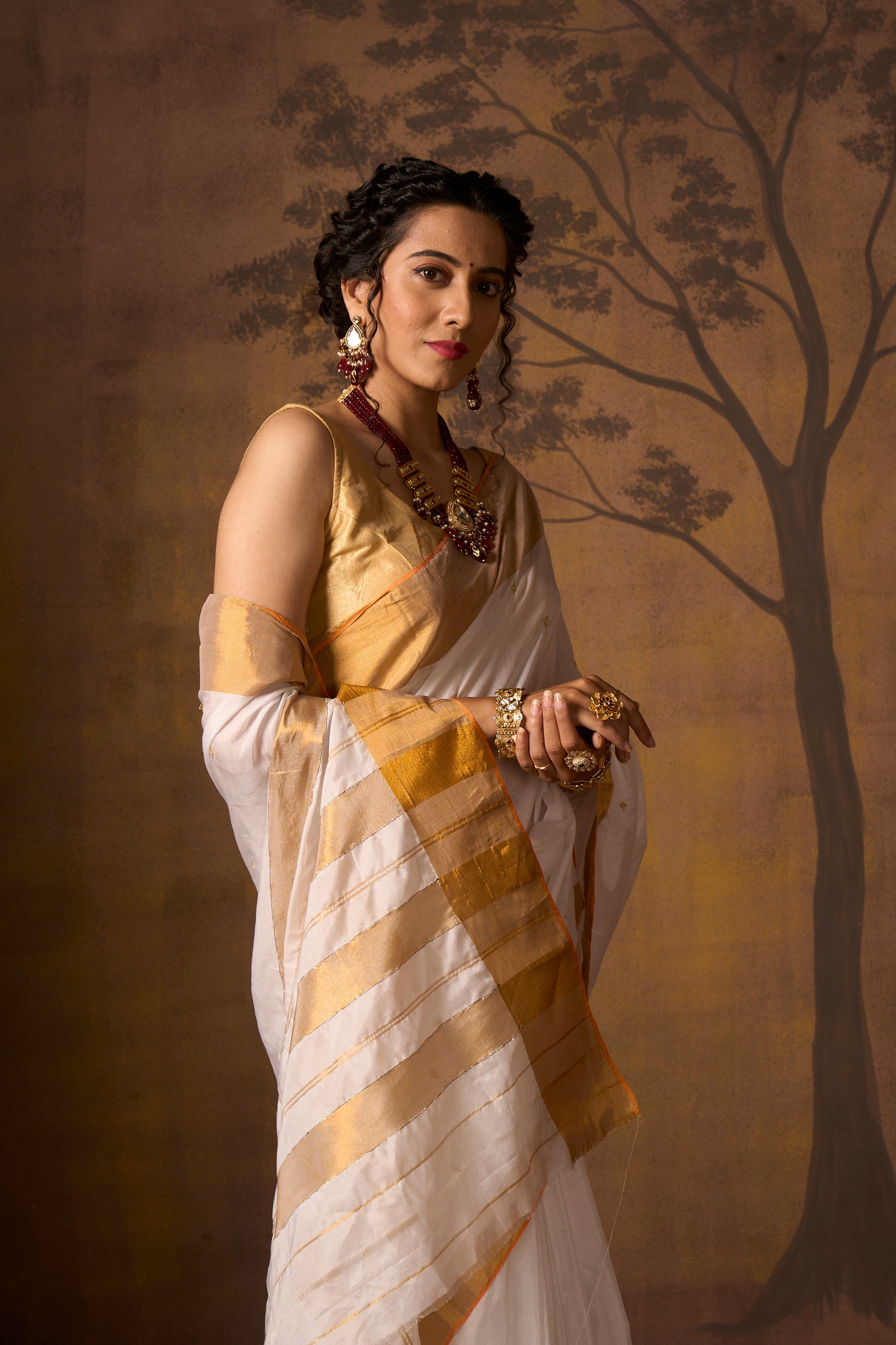 Buy Green Cotton Saree Nitaraa