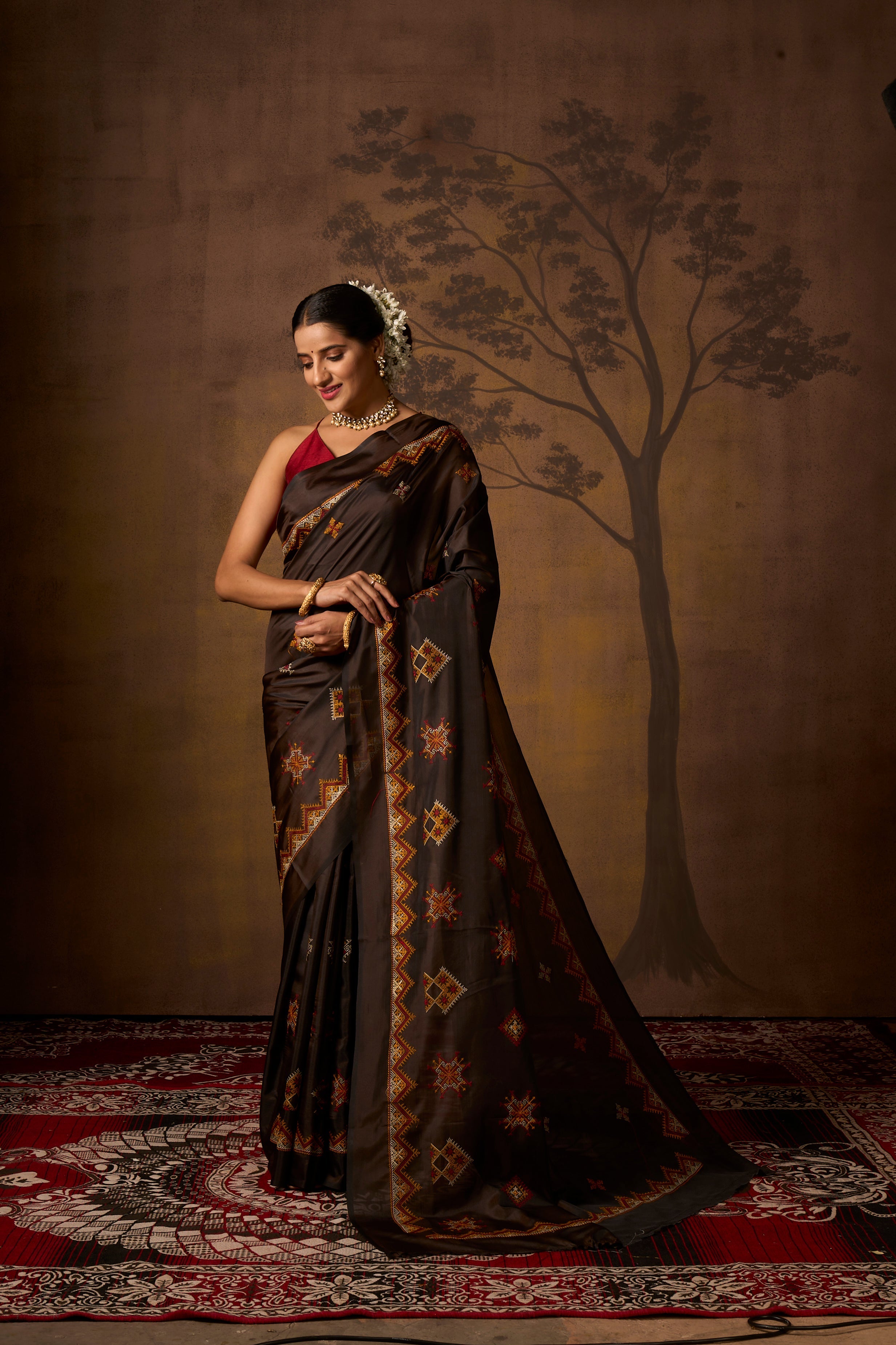 Buy Byzantine Blue Banarasi Saree Nitaraa