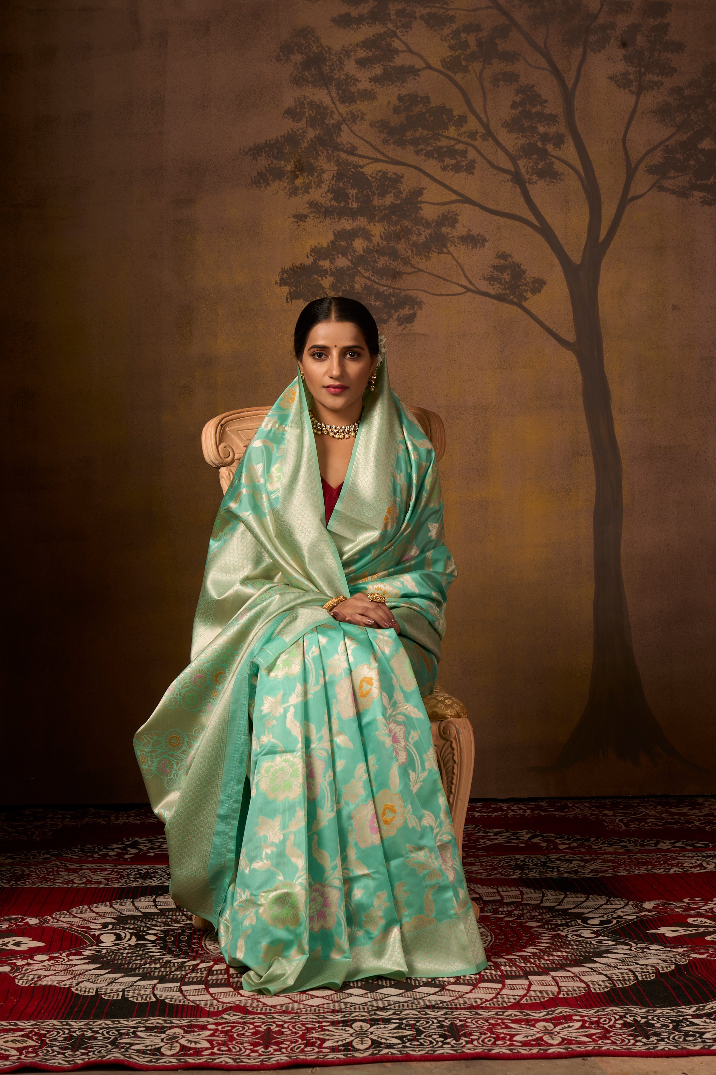 Buy Taffy Pink Banarasi Saree Nitaraa