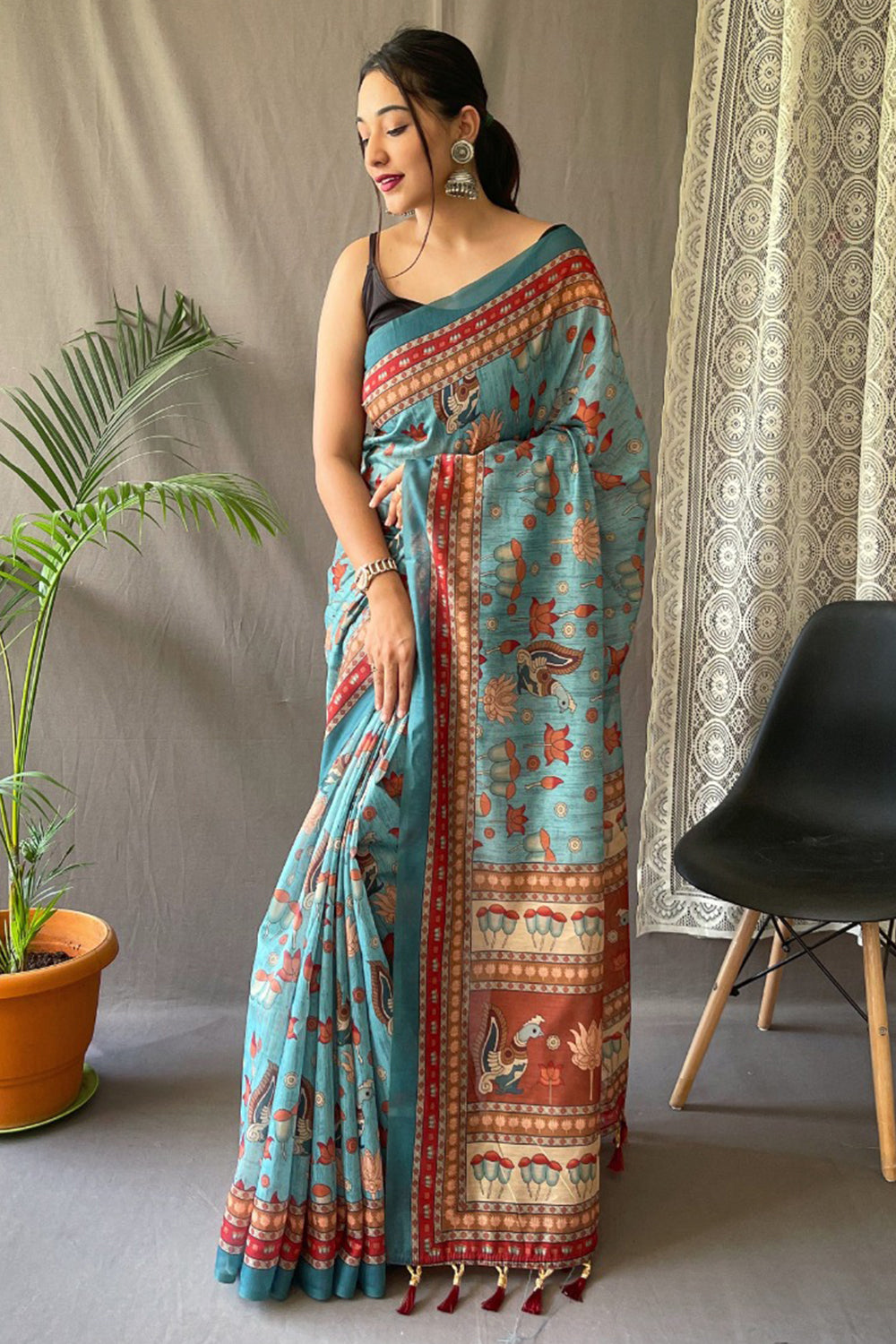 Buy Raspberry Red Kanjivaram Saree Nitaraa