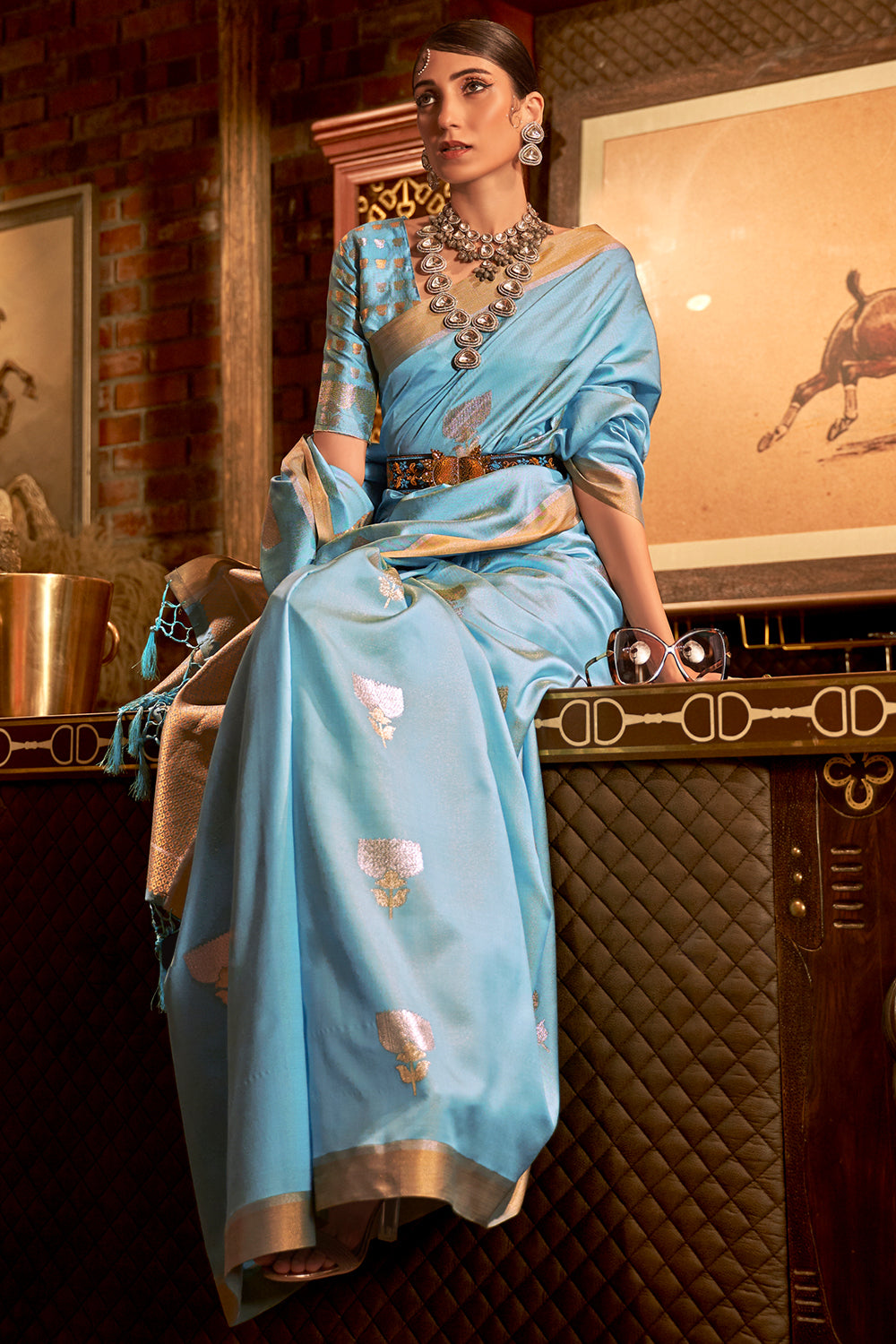 Buy Bright Yellow Paithani Saree Nitaraa