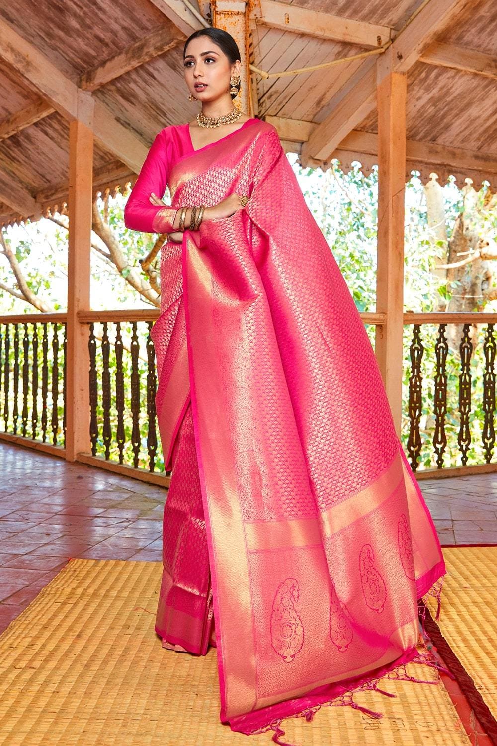 Buy Yellow And Red Patna Patol Pure Silk Saree Nitaraa
