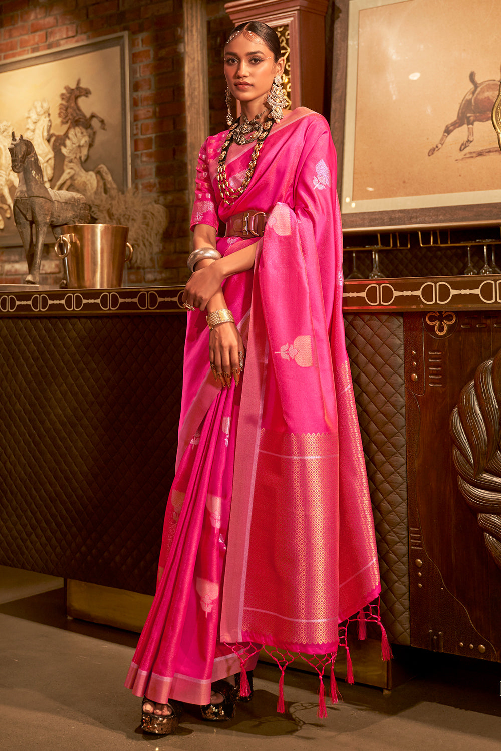 Buy Taffy Pink Paithani Saree Nitaraa