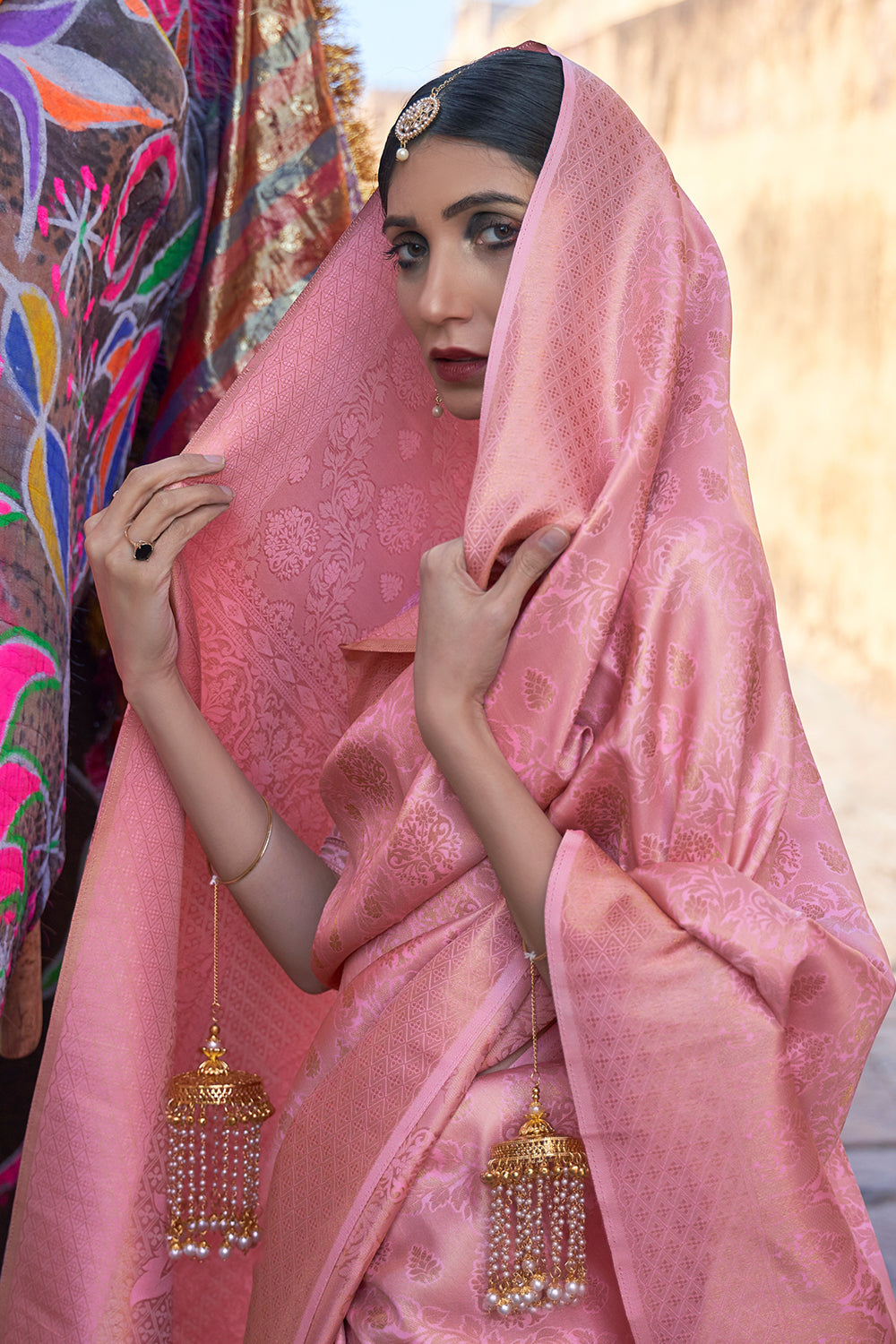 Buy Honey Yellow IIkal Saree Nitaraa