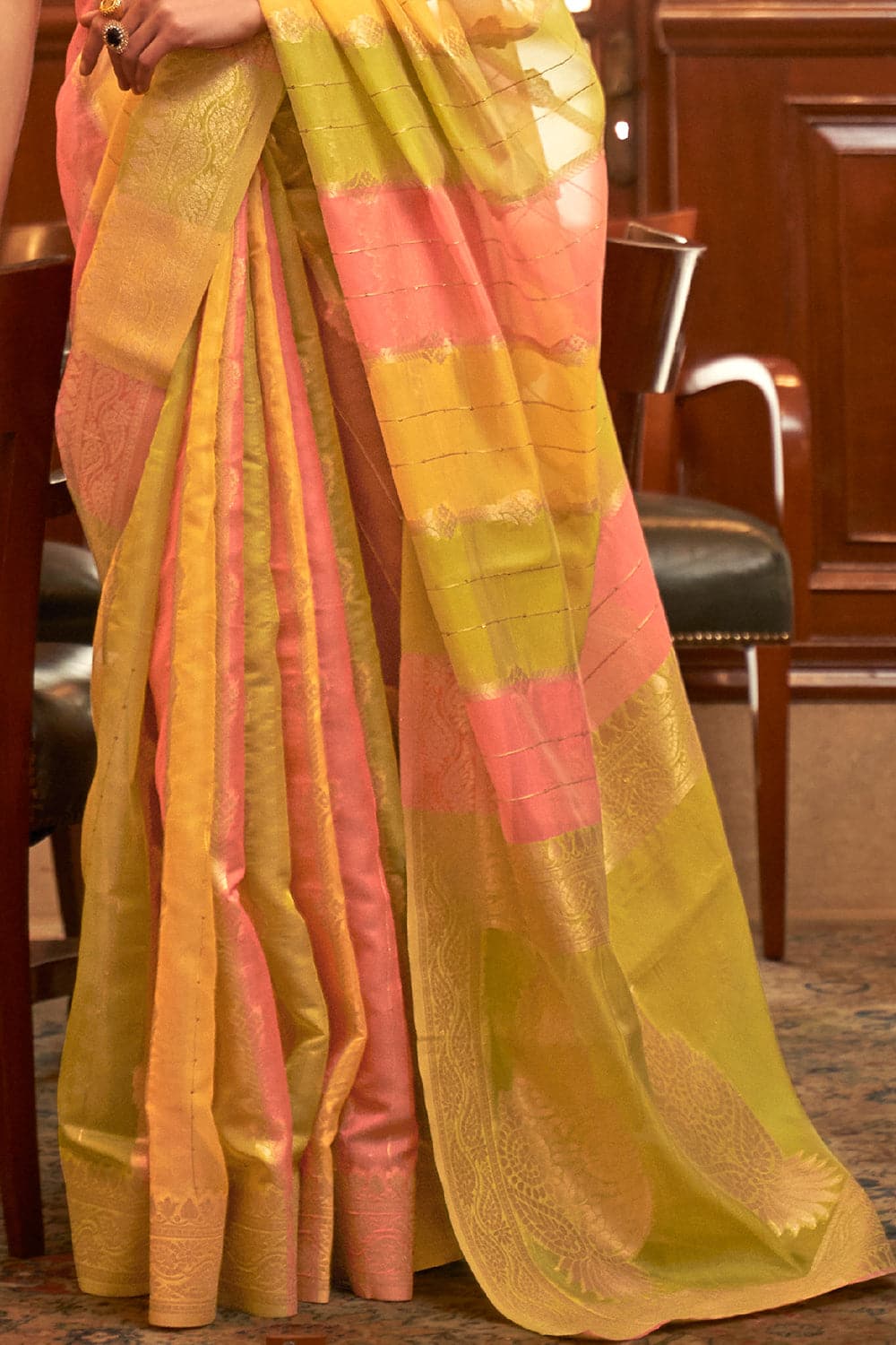 Buy Ocean Blue Dola Silk Saree Nitaraa