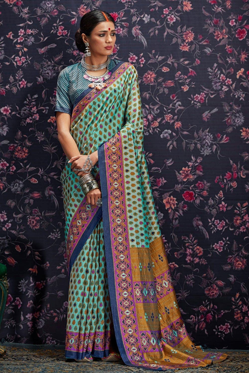 Buy Cerise Pink Banarasi Saree Nitaraa