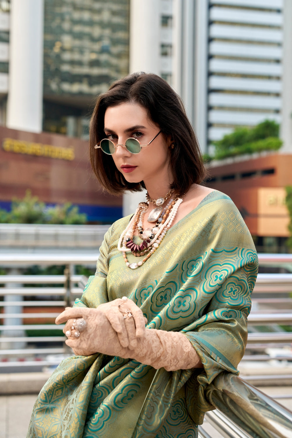 Green Kanchivaram Buttery Silk Saree