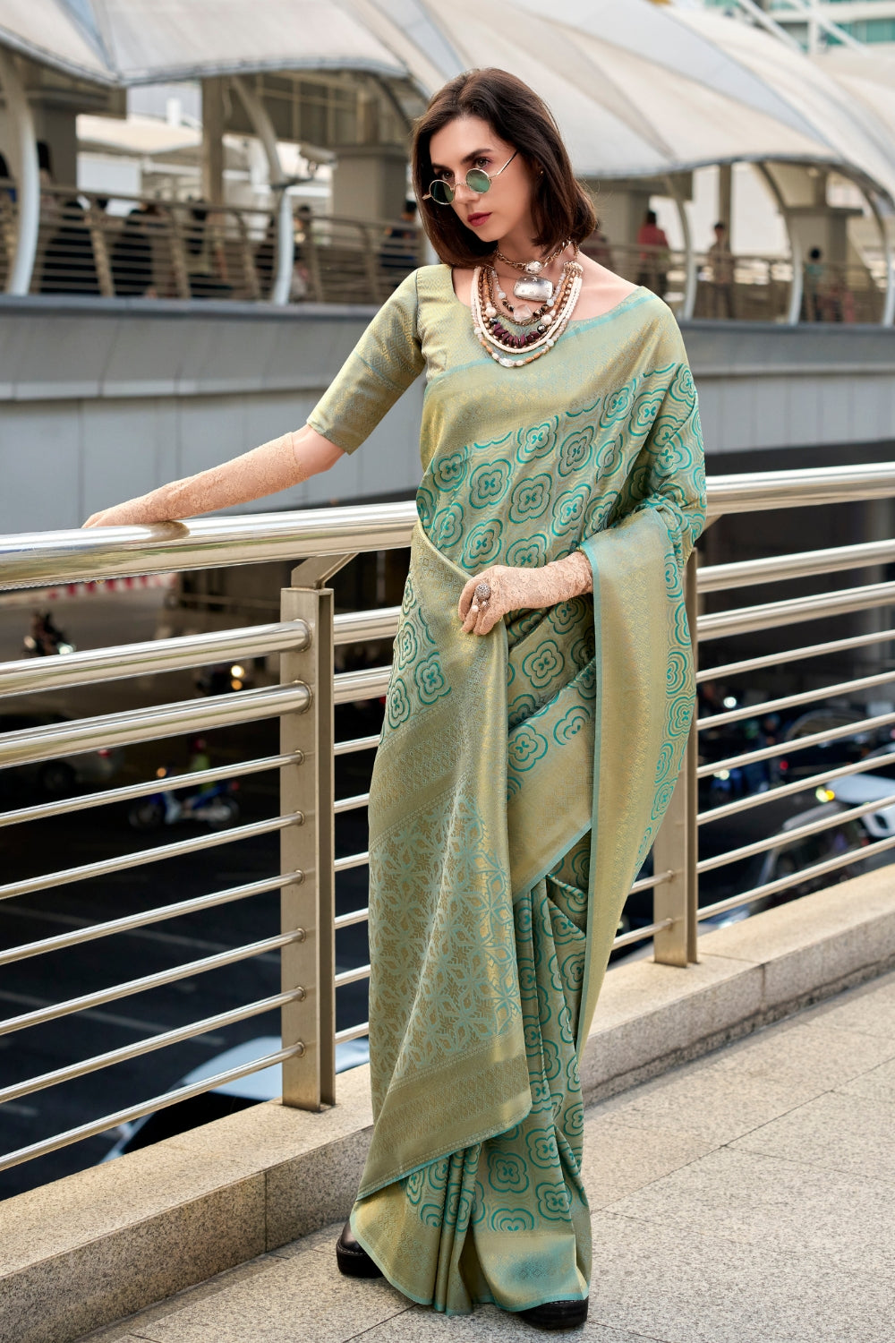 Green Kanchivaram Buttery Silk Saree