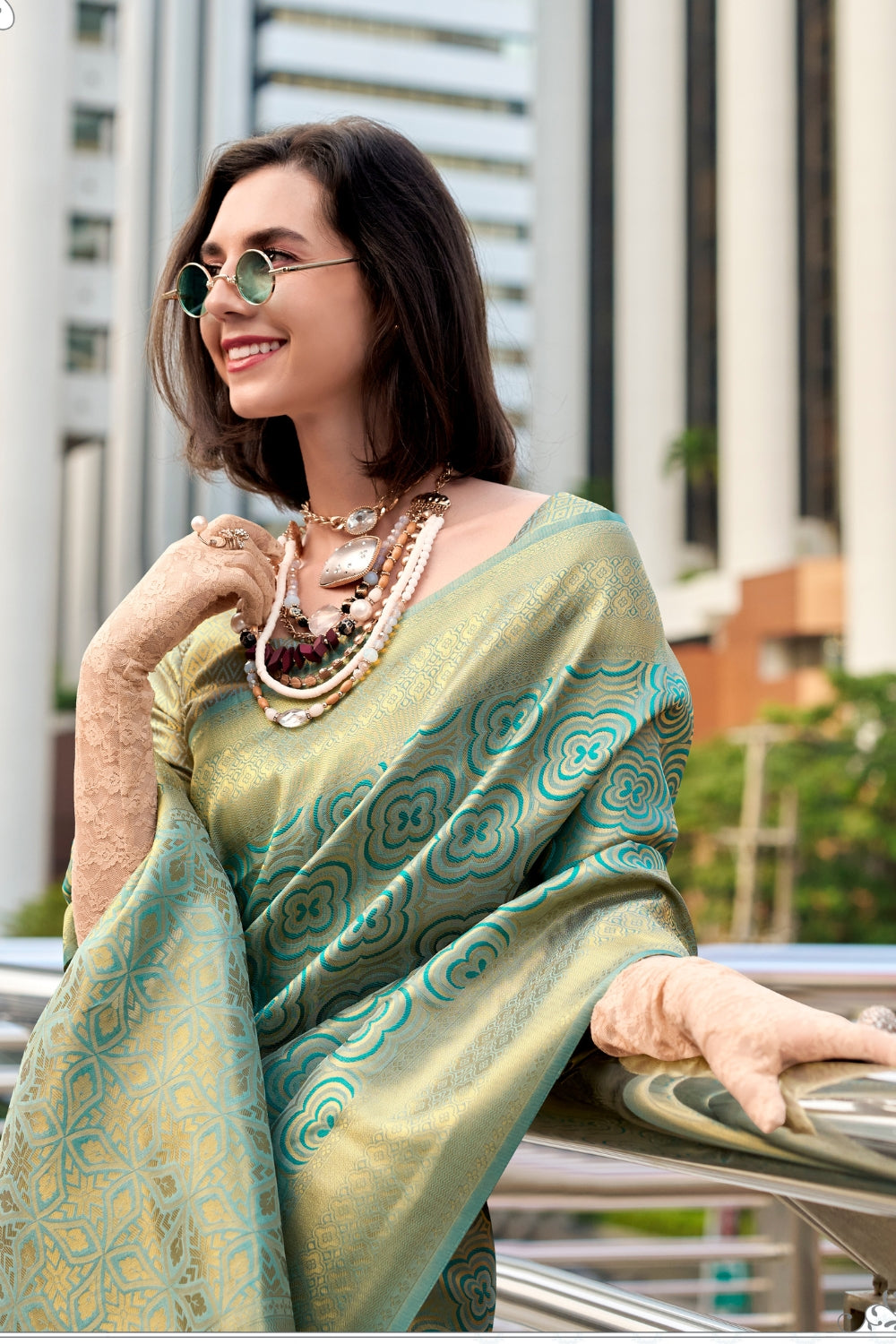 Green Kanchivaram Buttery Silk Saree