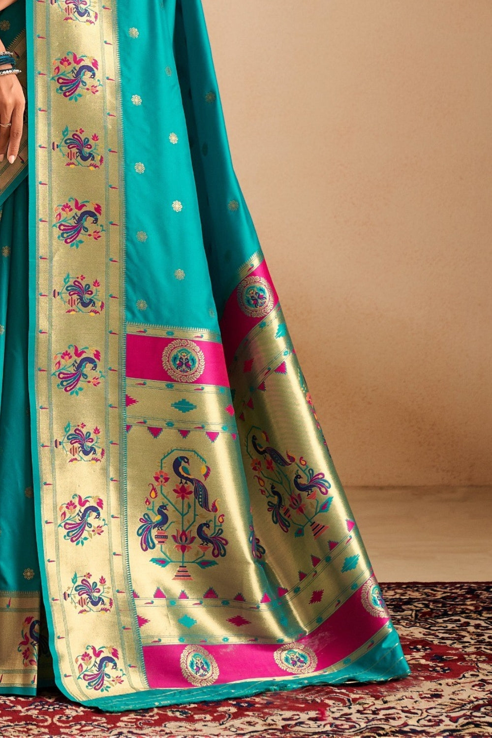 Rama Soft Paithani Saree