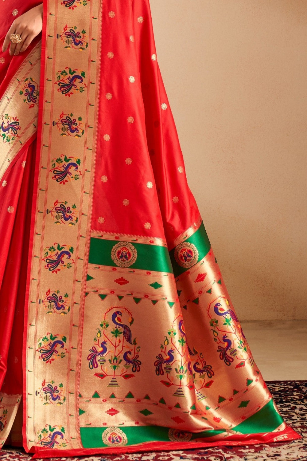 Orange Soft Paithani Saree