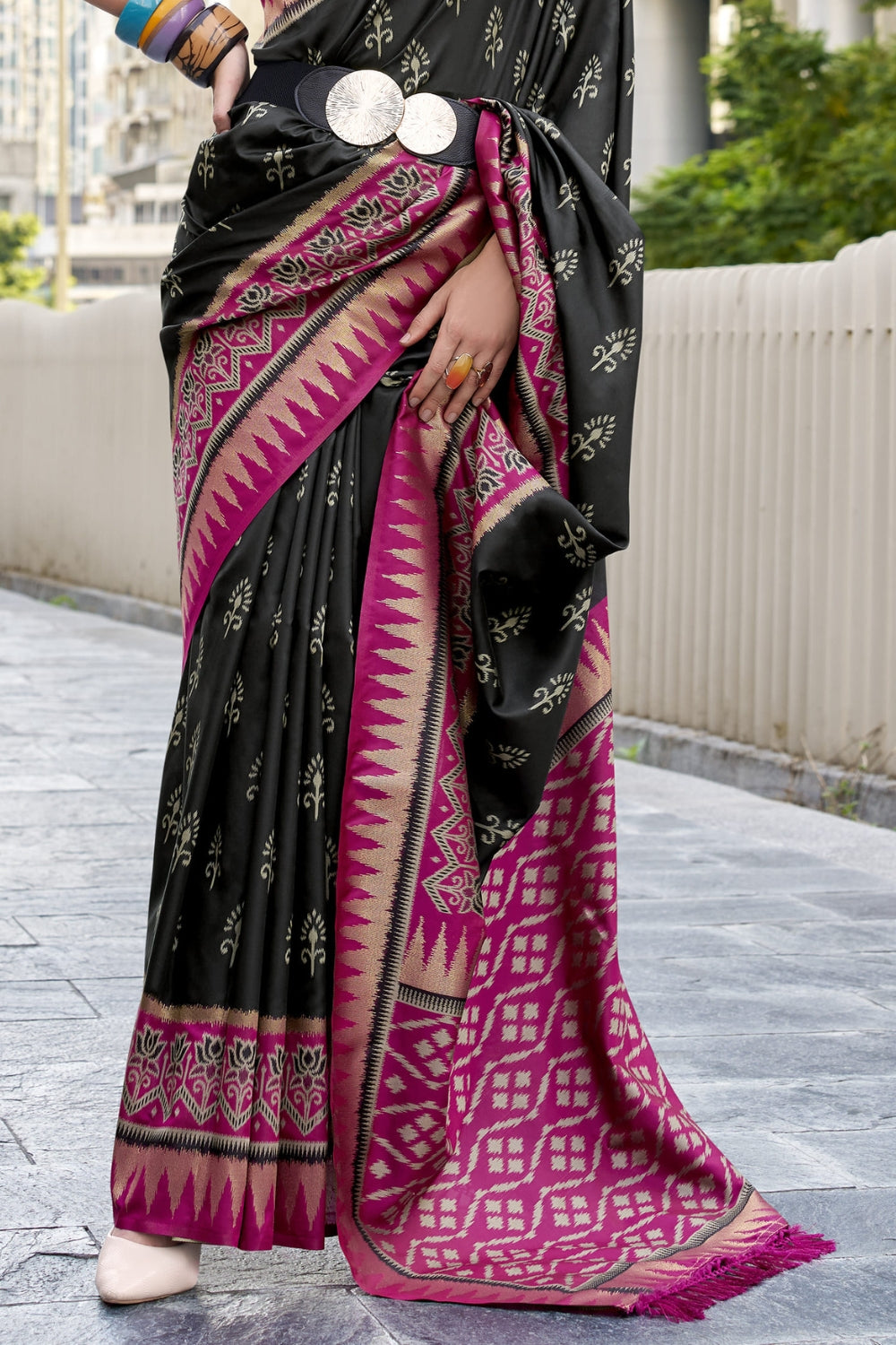 Black Soft Silk Saree
