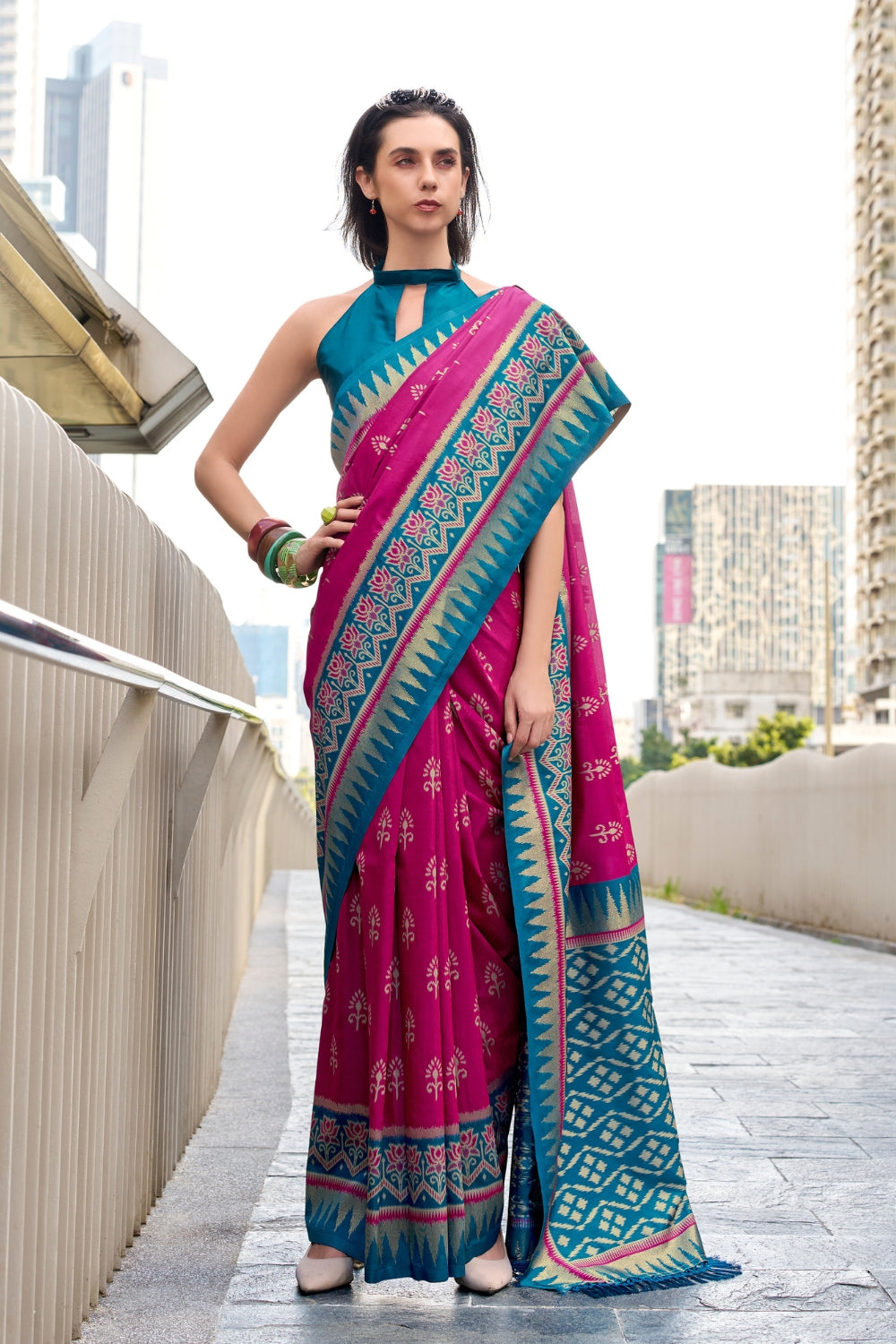 Pink Soft Silk Saree