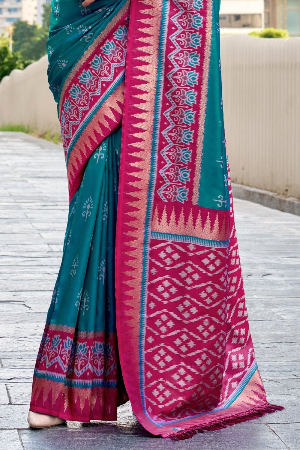 Teal Soft Silk Saree