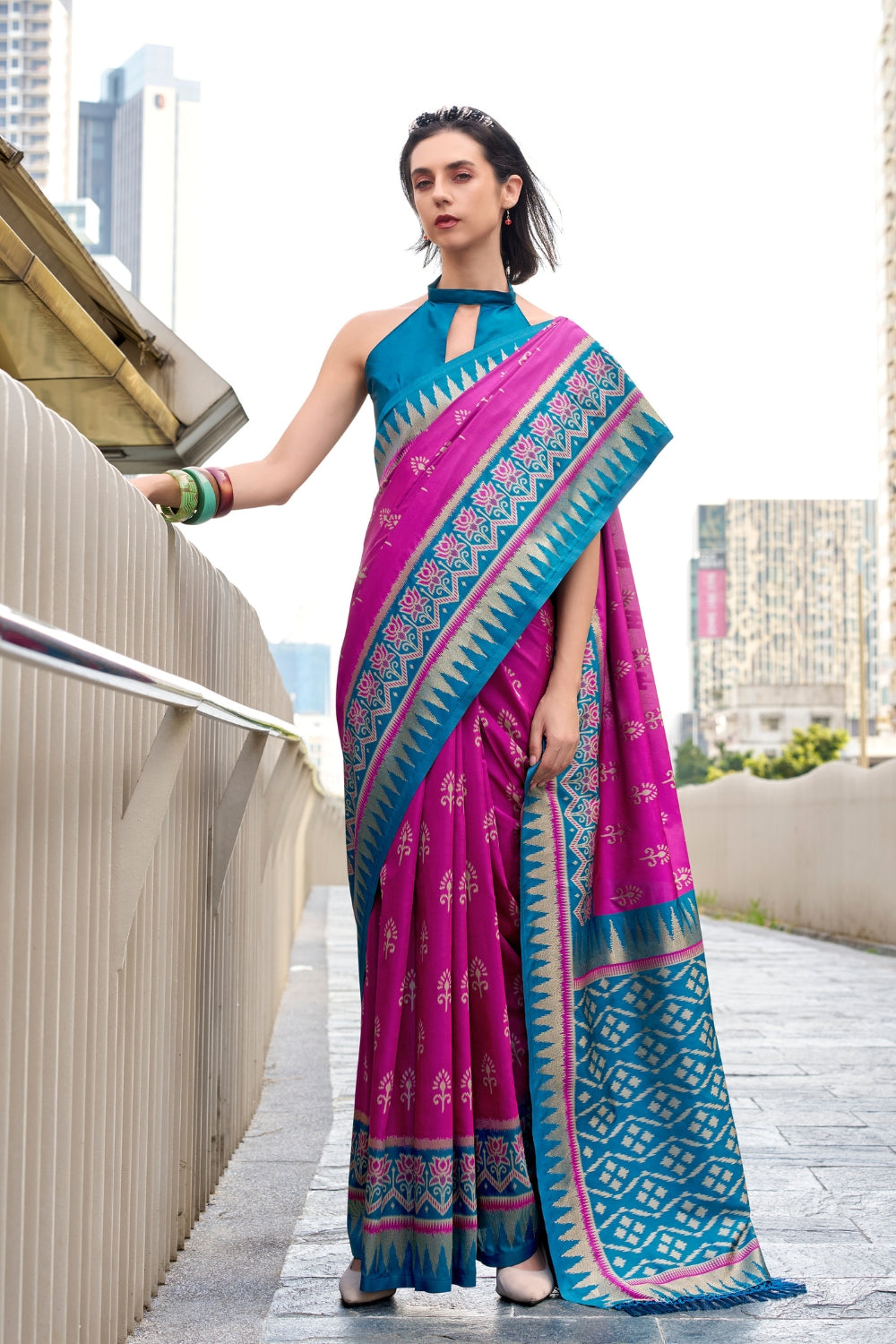 Purple Soft Silk Saree