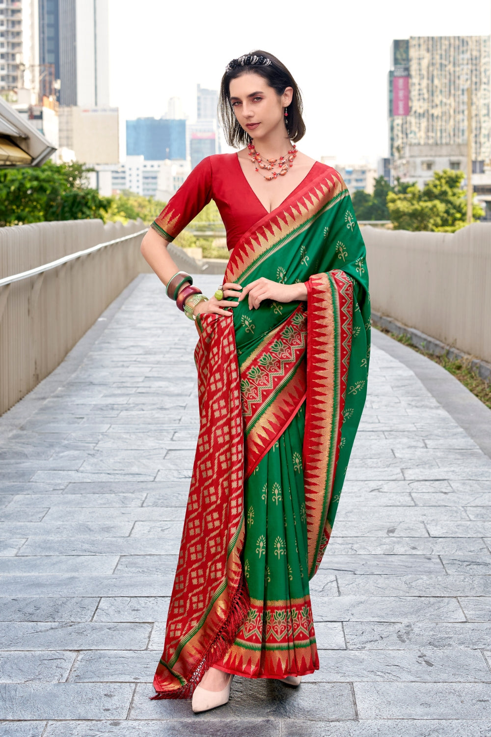 Green Soft Silk Saree
