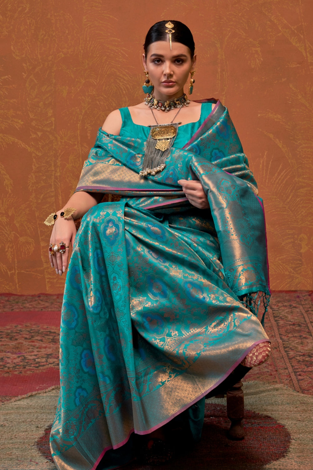 Blue Silk Saree