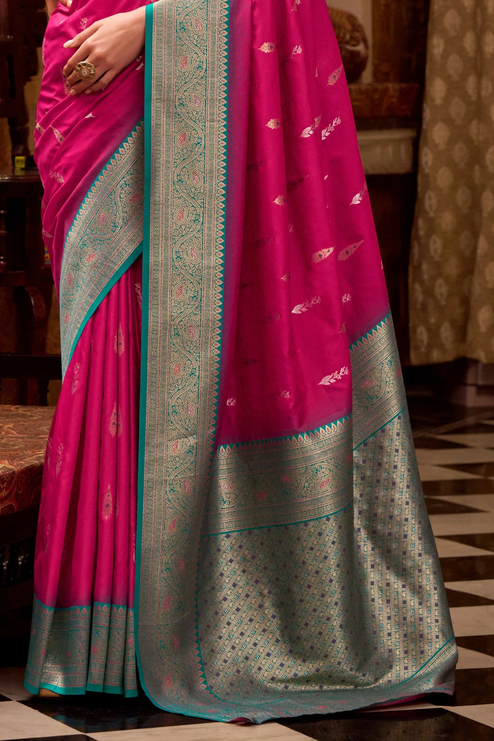 Pink Soft Silk Saree