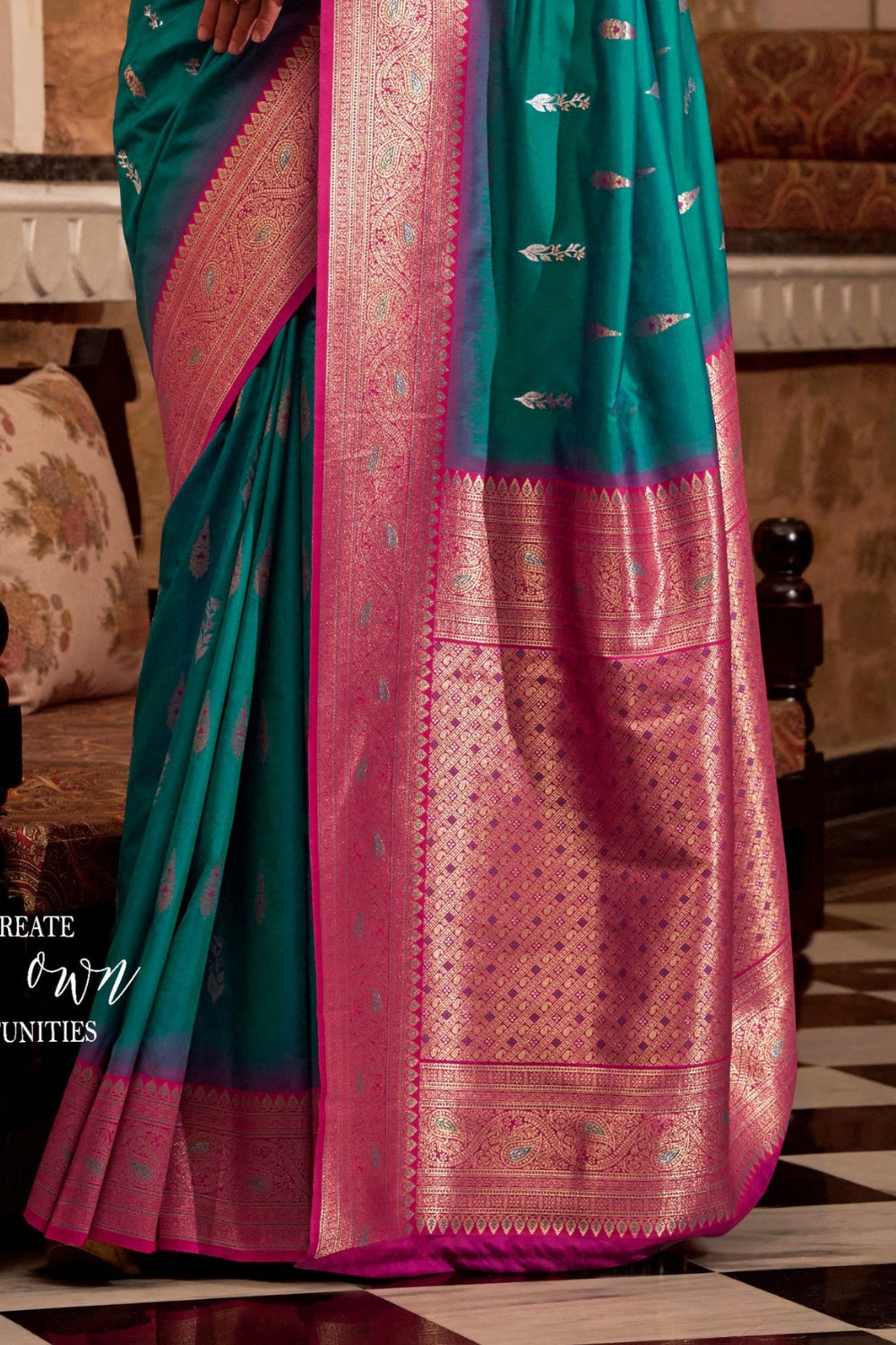 Sky Blue Soft Silk Saree