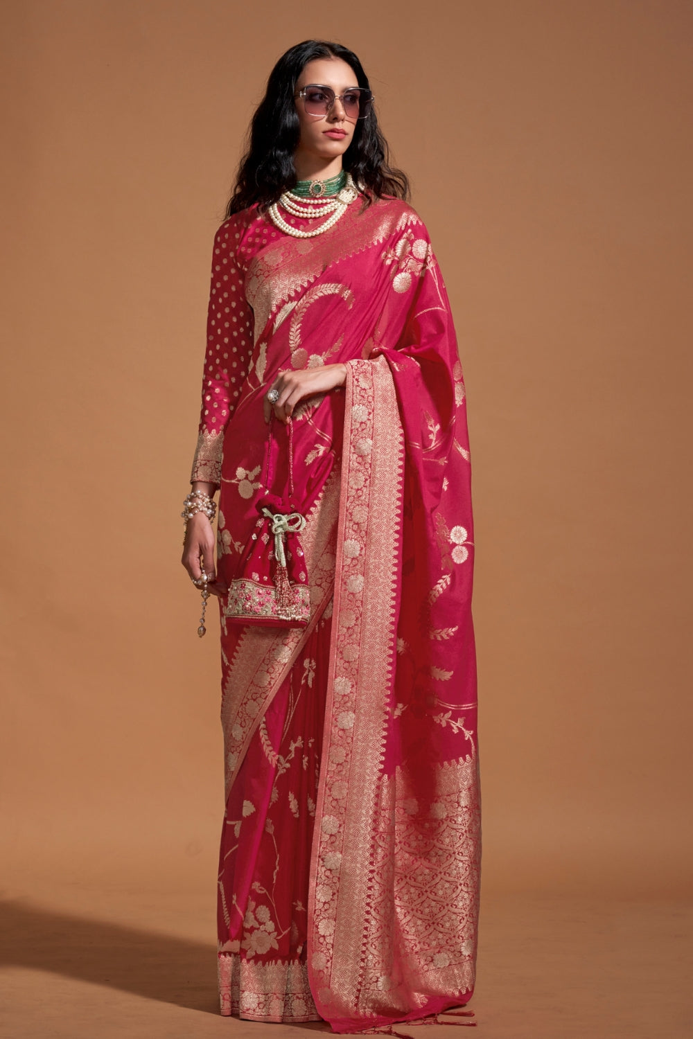 Red Georgette Saree