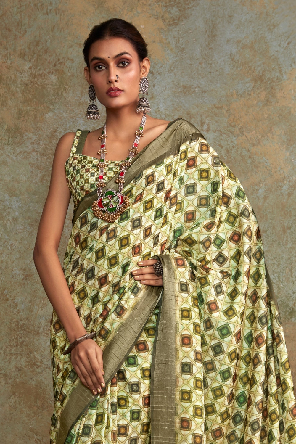 Yellow Handloom Silk Saree