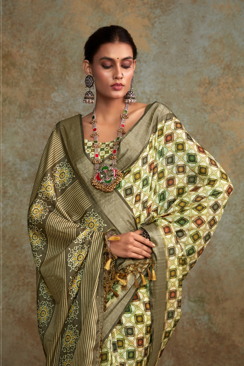 Yellow Handloom Silk Saree