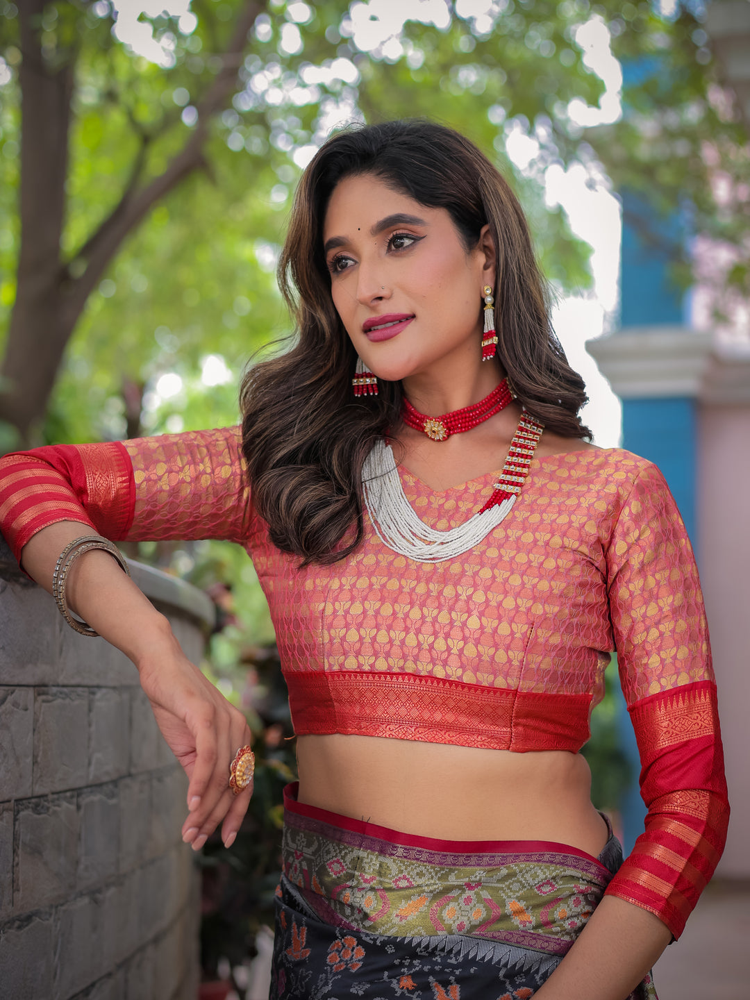 BLACK BANARASI PATOLA SOFT SILK