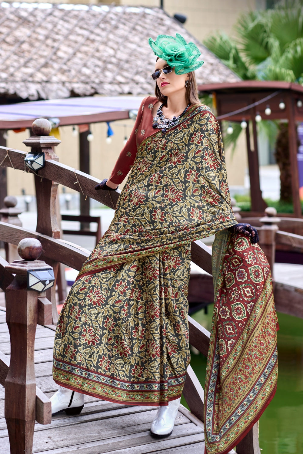 Light Green Viscose Saree