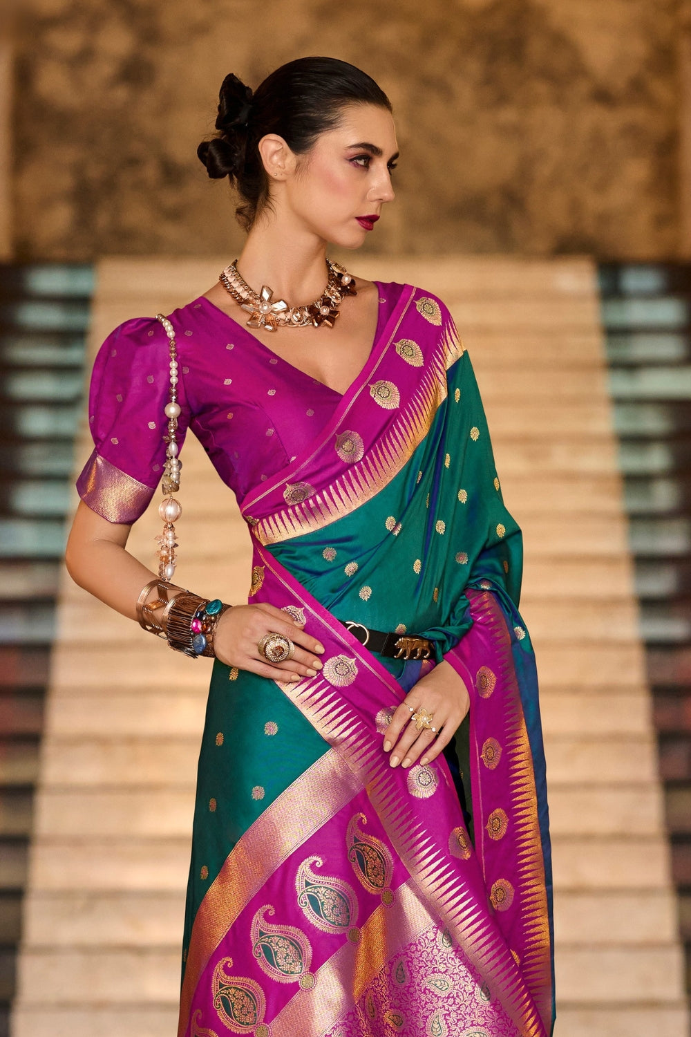 Green Soft Silk Saree