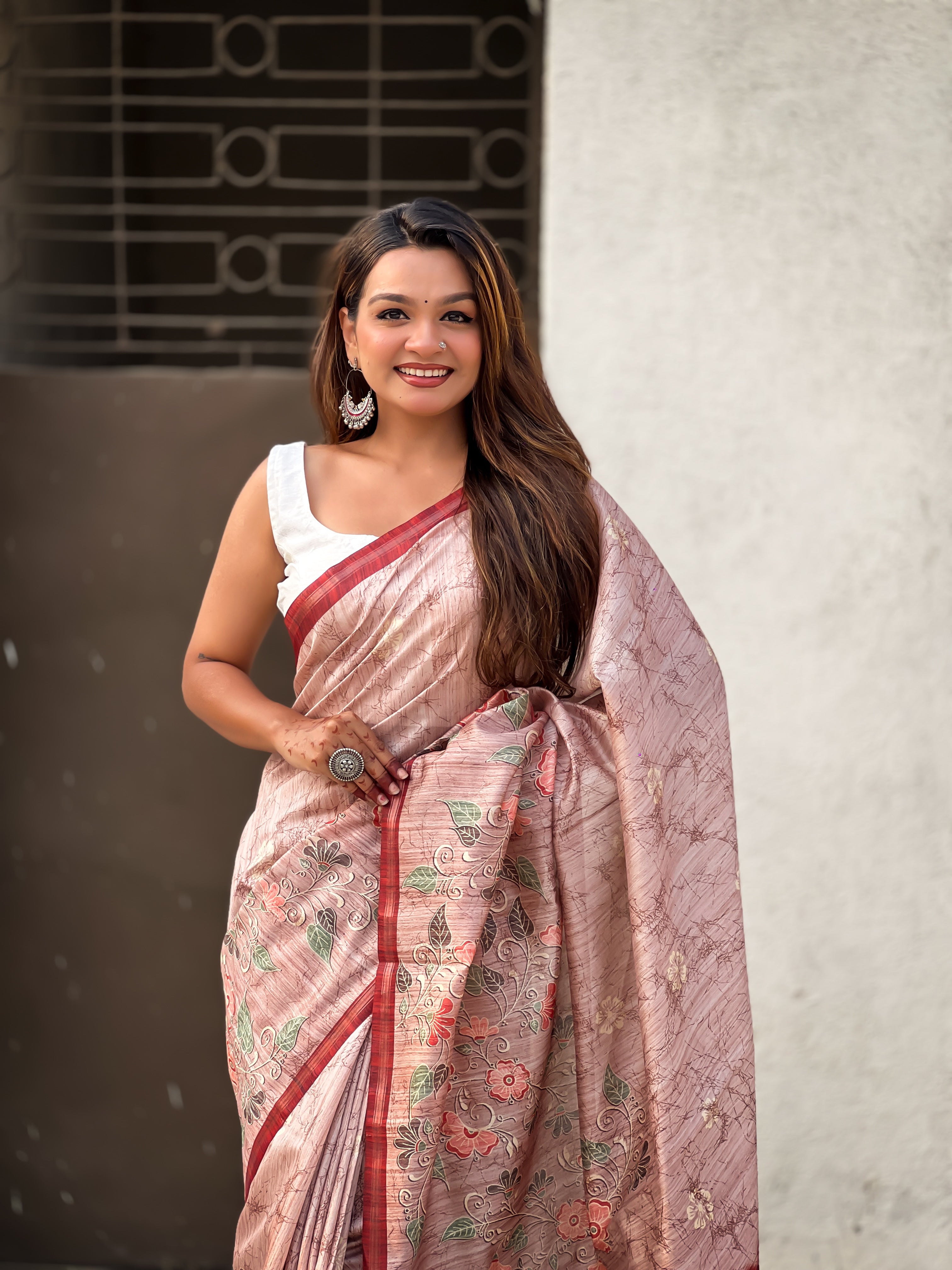 BRONW Katki Silk Saree