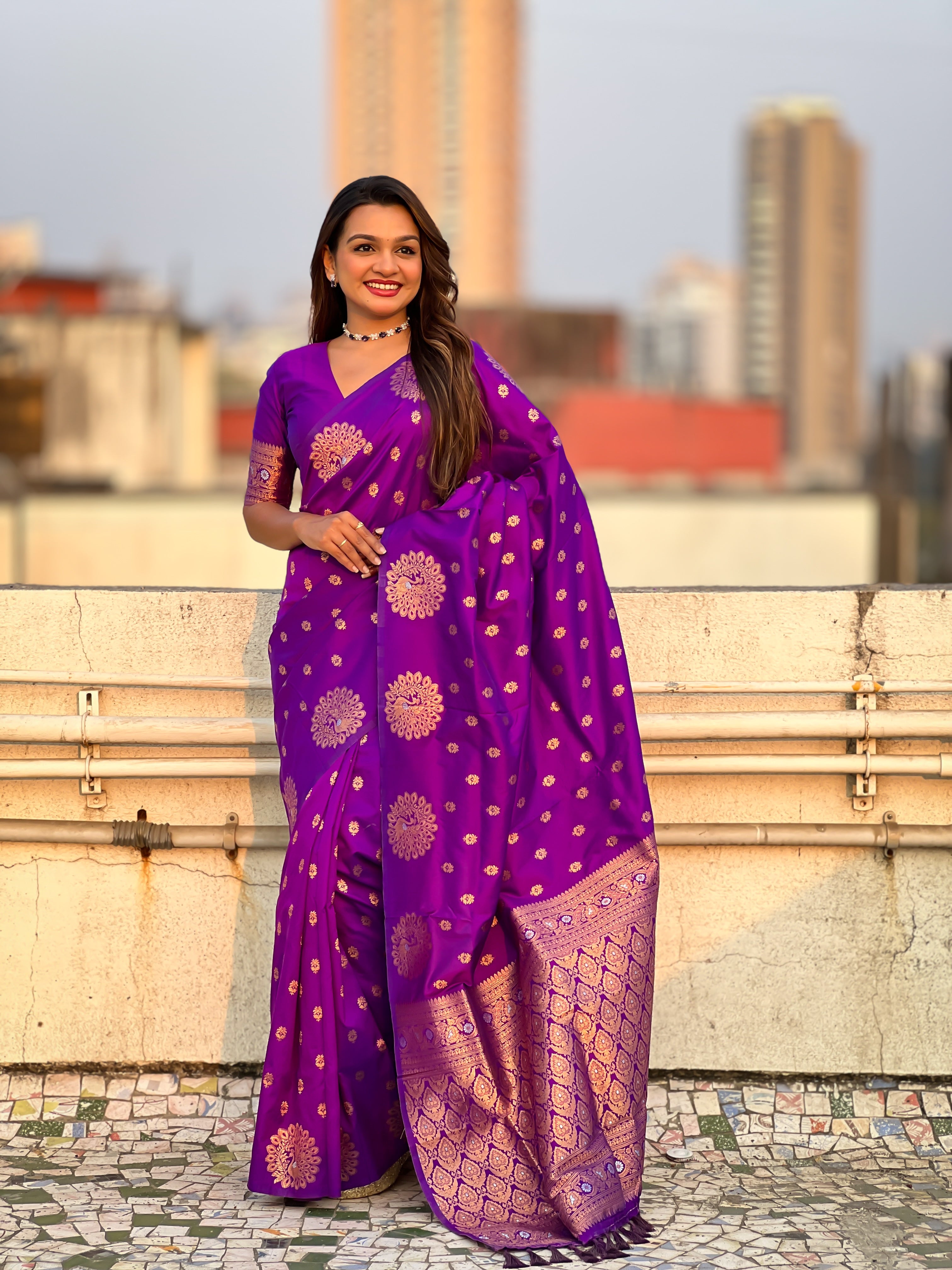 BENGANI BANARASI SILK SAREE
