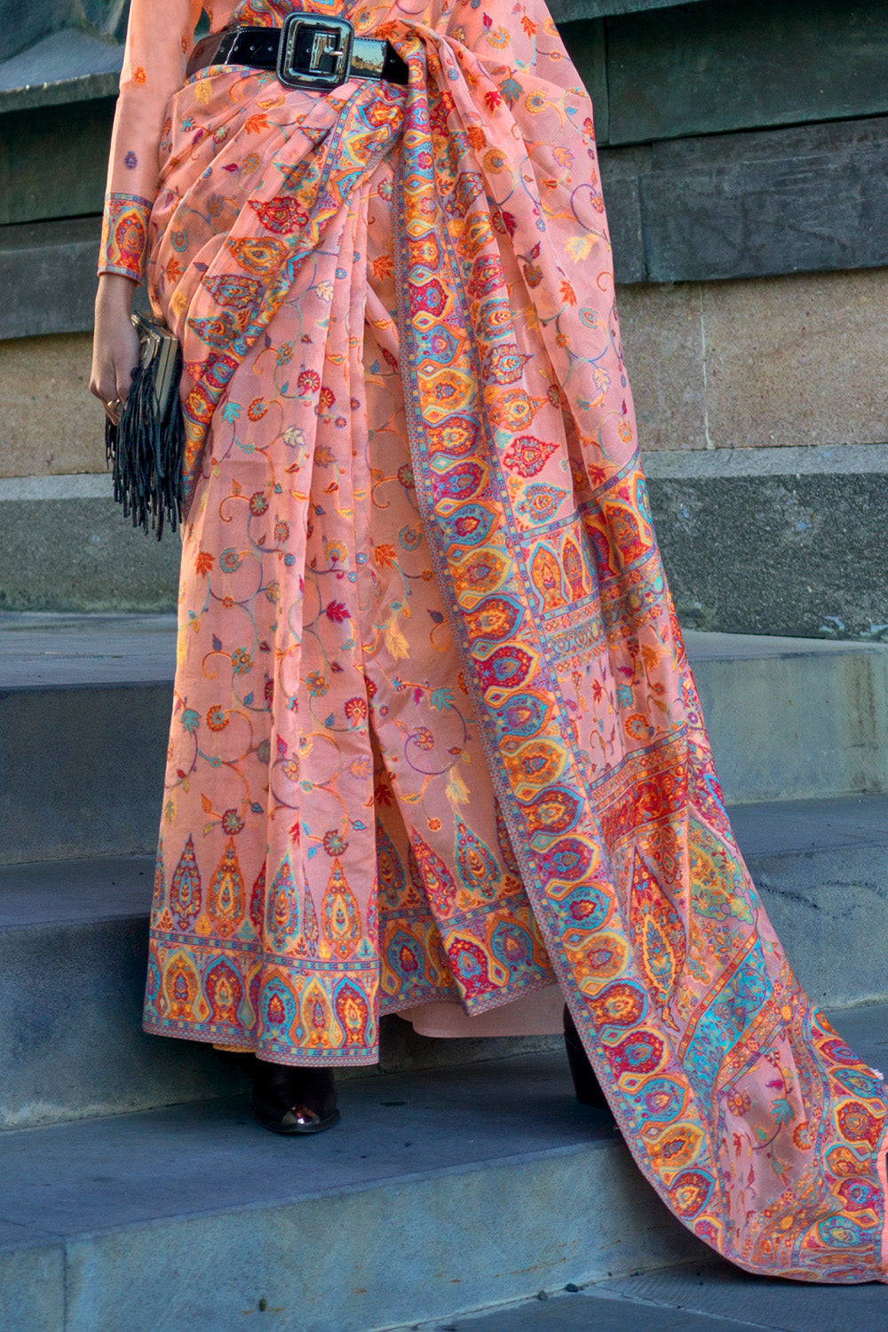 Buy Taffy Pink Raw Silk Saree Nitaraa