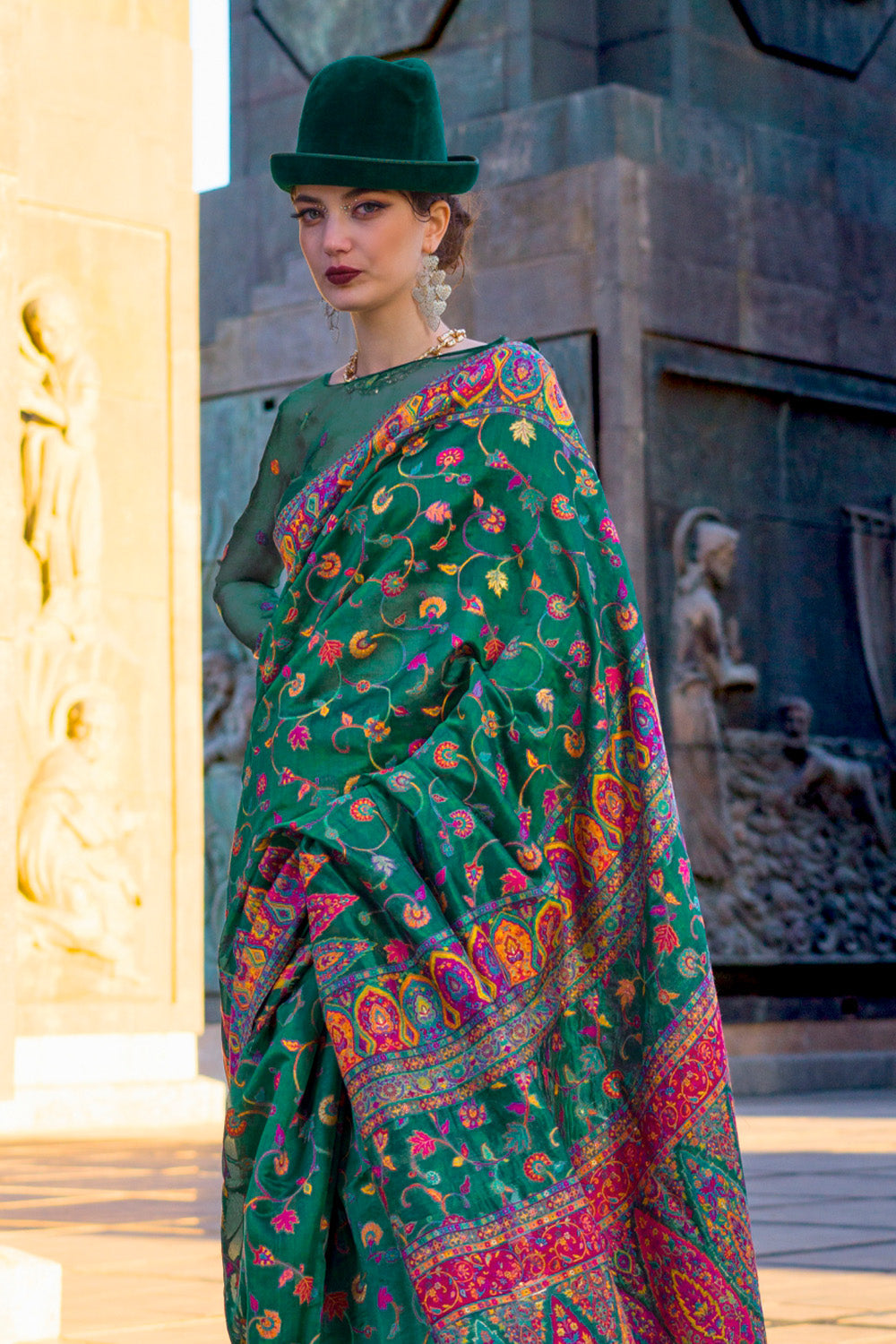 Buy Pink And Red Patola Saree Nitaraa