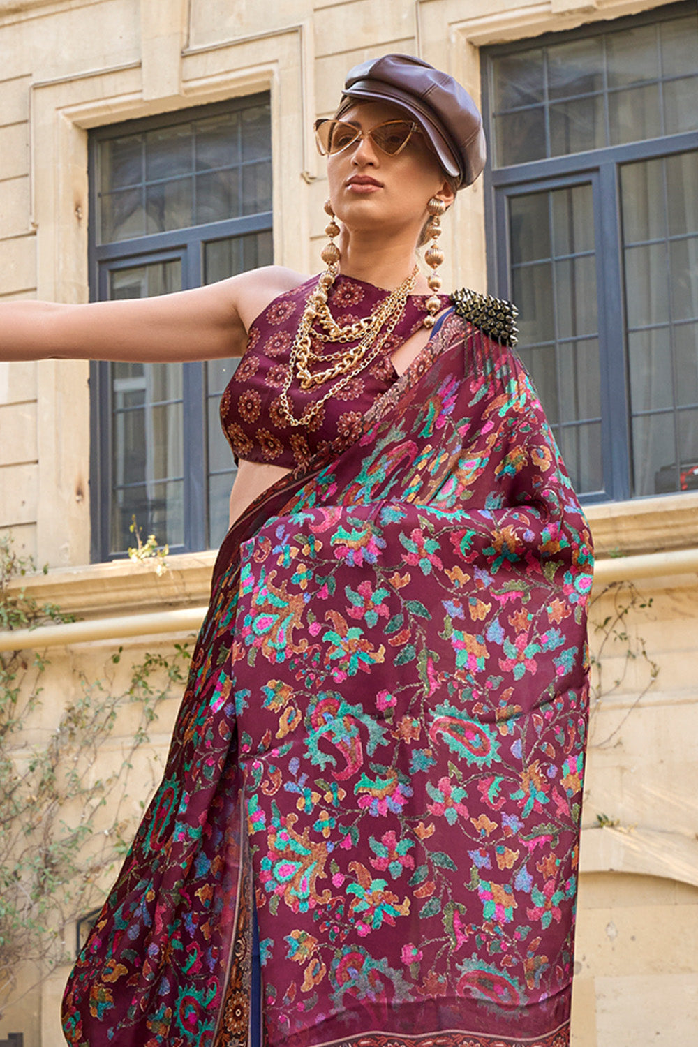 Buy Pink Banarasi Saree Nitaraa