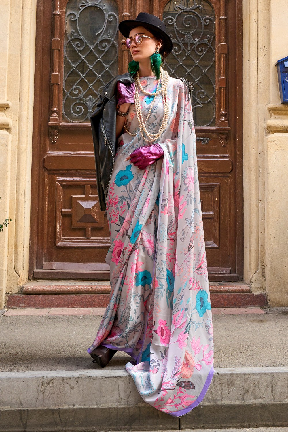 Buy Royal Blue IIkal Saree Nitaraa