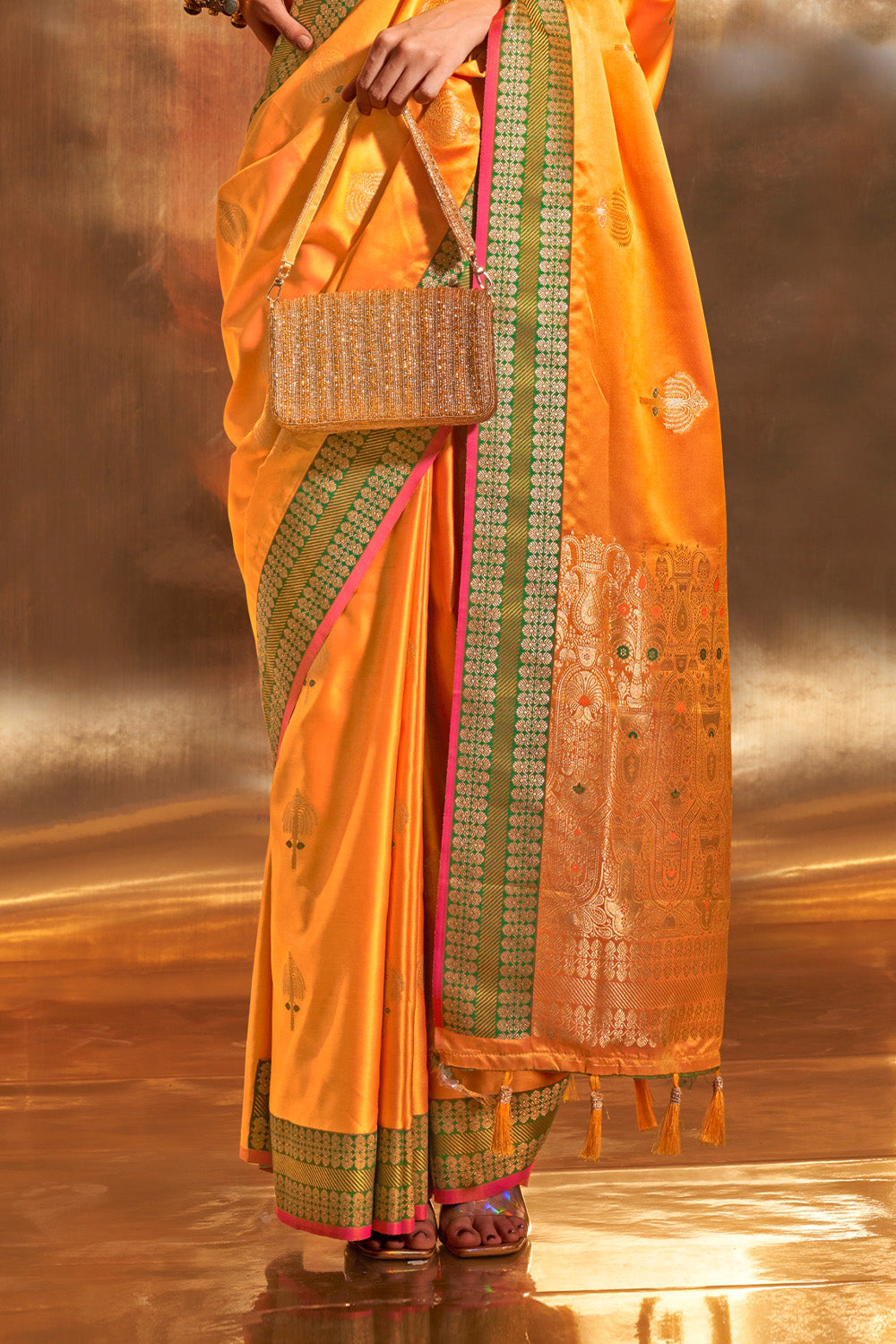 Buy Ocean Green Organza Saree Nitaraa