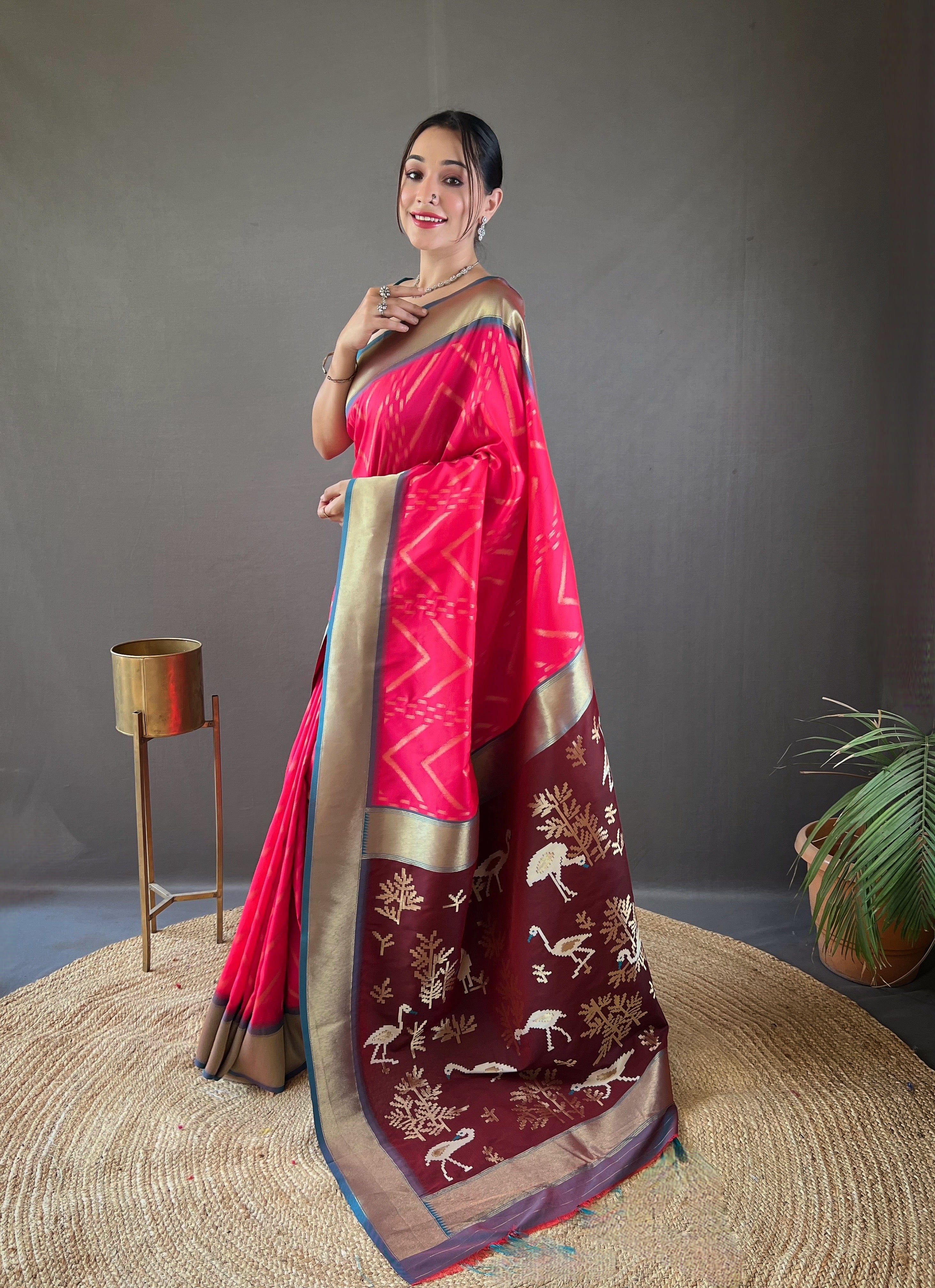 PINK Soft Silk SAREE