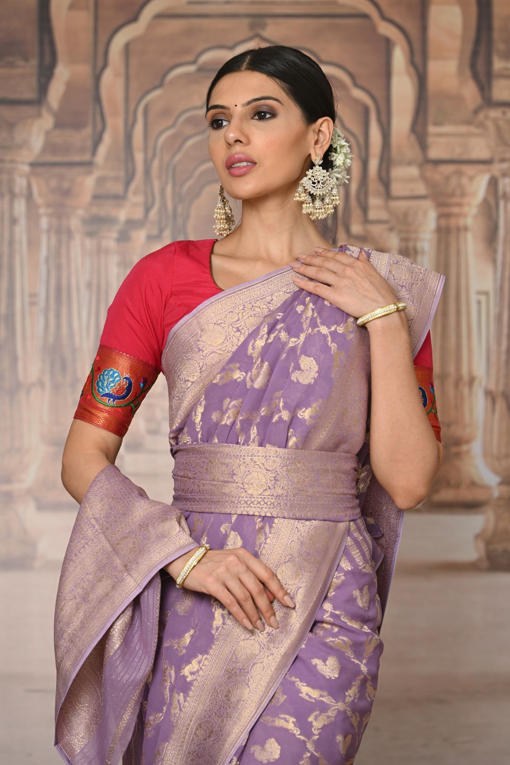 Buy Black Cotton Saree Nitaraa