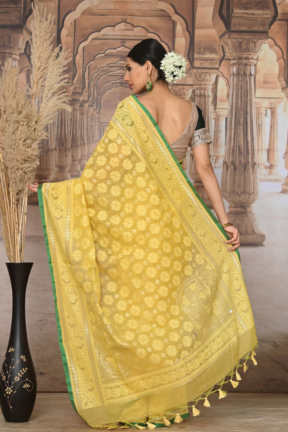 Buy Tan Brown Banarasi Saree Nitaraa