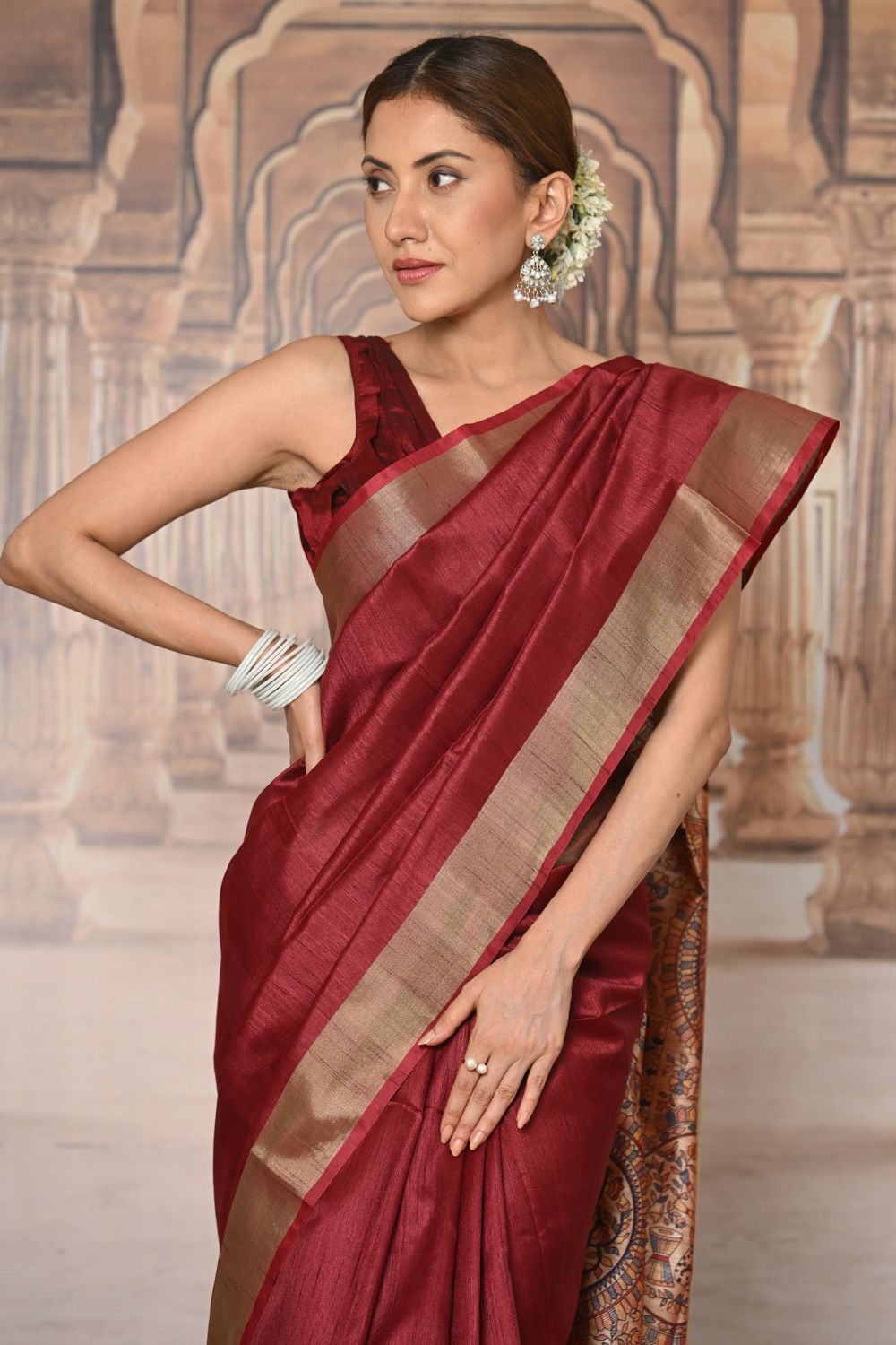 Buy Teal Tissue Saree Nitaraa
