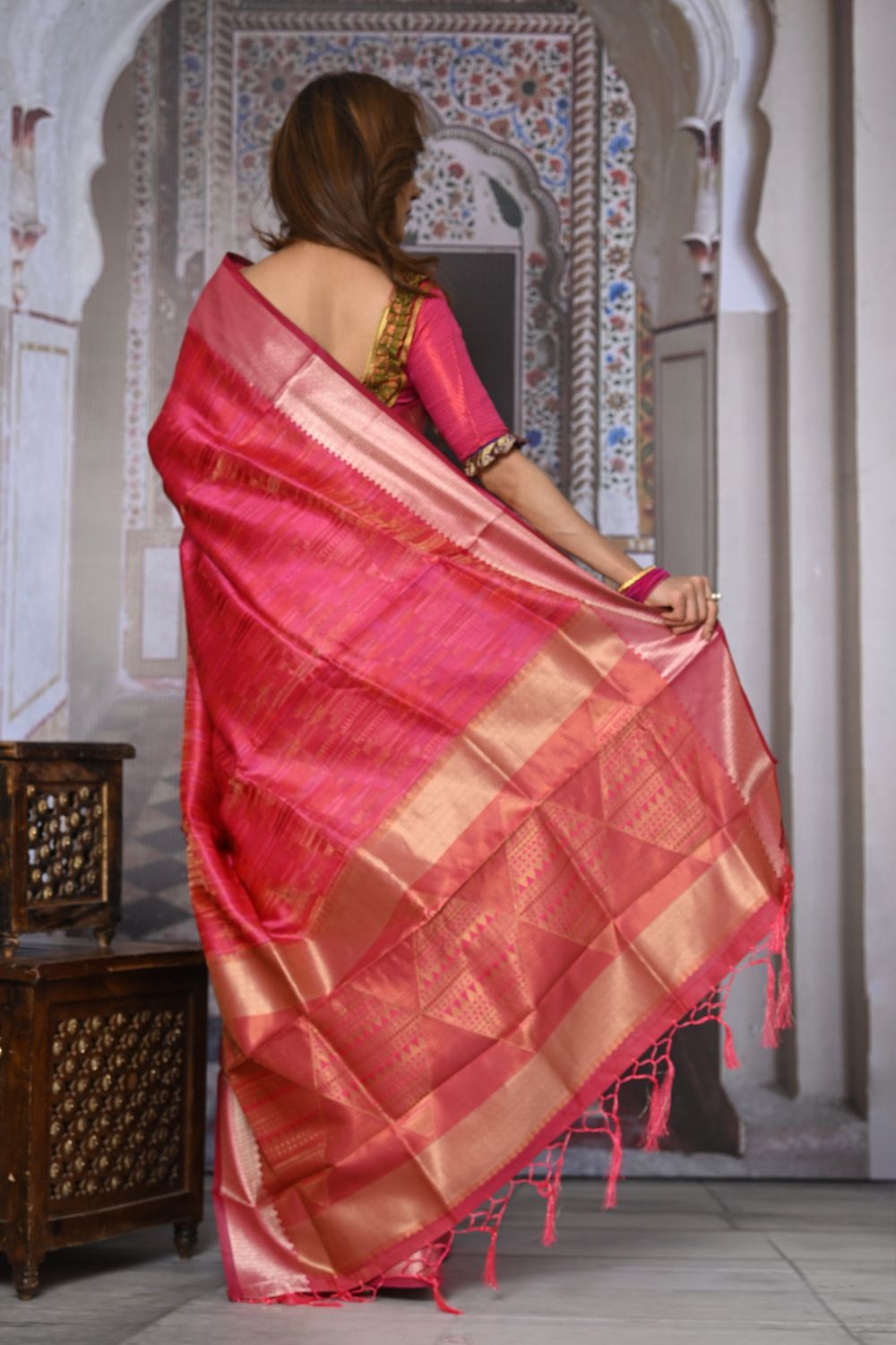 Buy Teal Blue Satin Silk Saree With Blouse Piece Nitaraa