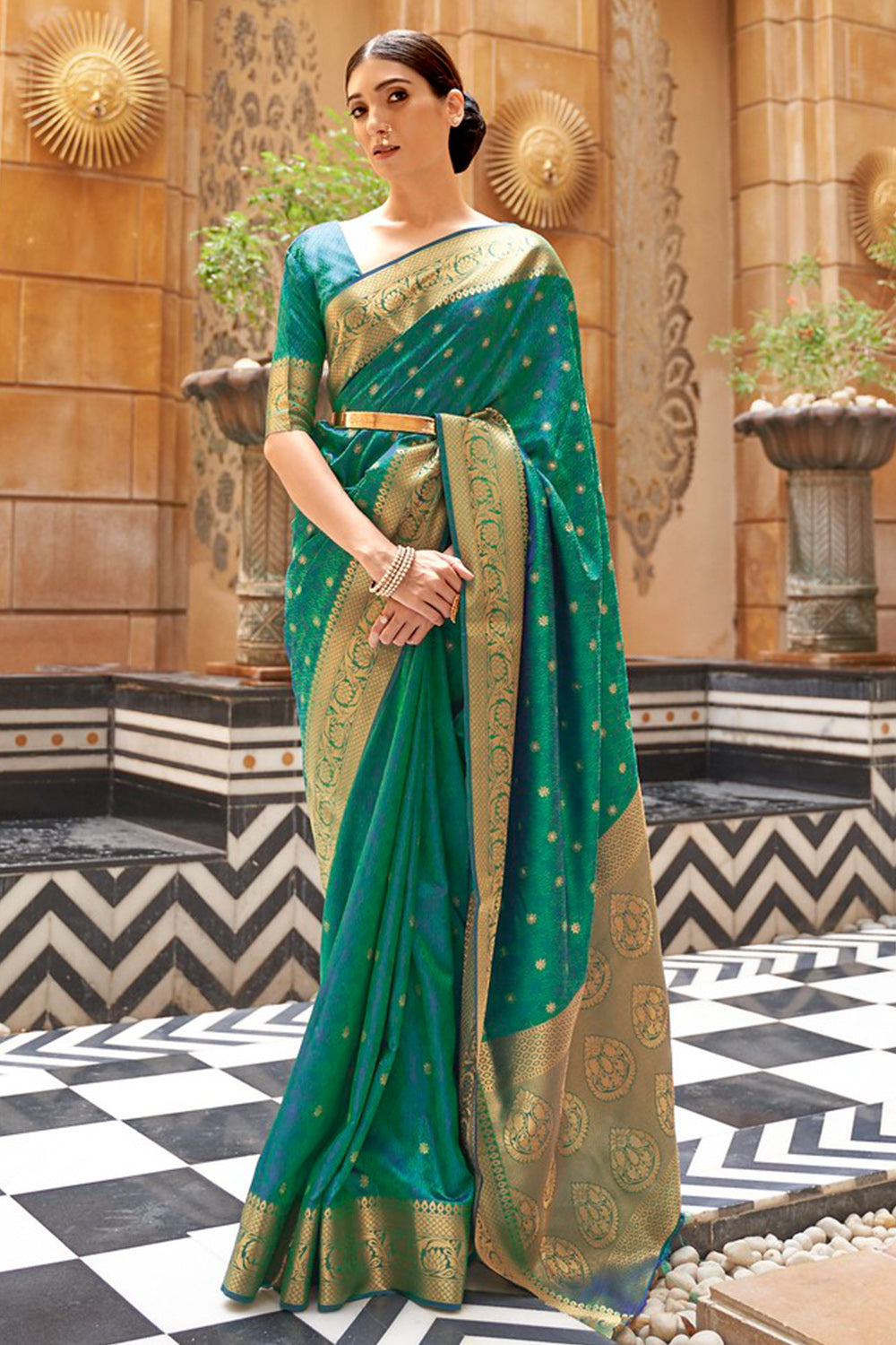 Buy Denim Blue Patola Saree Nitaraa