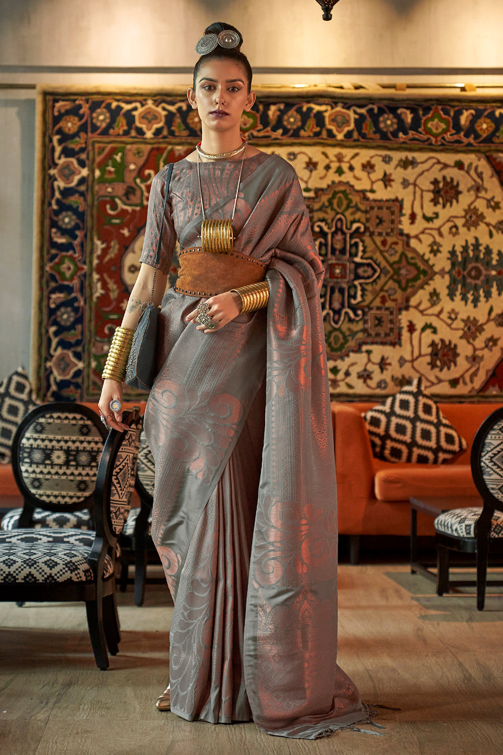 Buy Navy Blue Paithani Saree Nitaraa