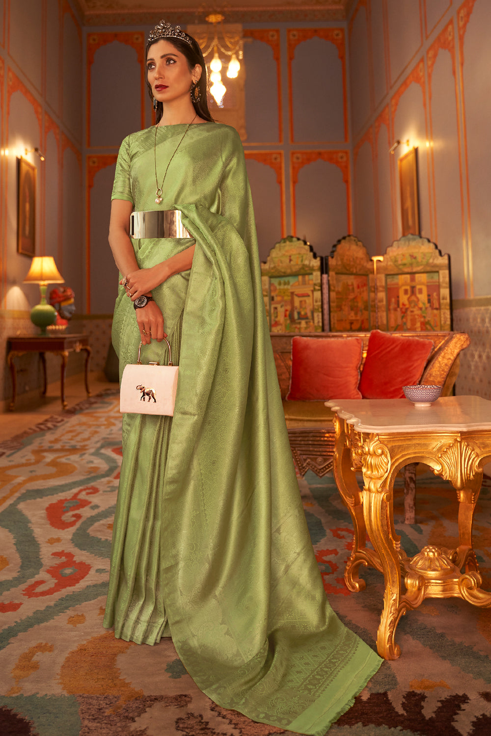 Buy Punch Pink Kanjivaram Saree Nitaraa