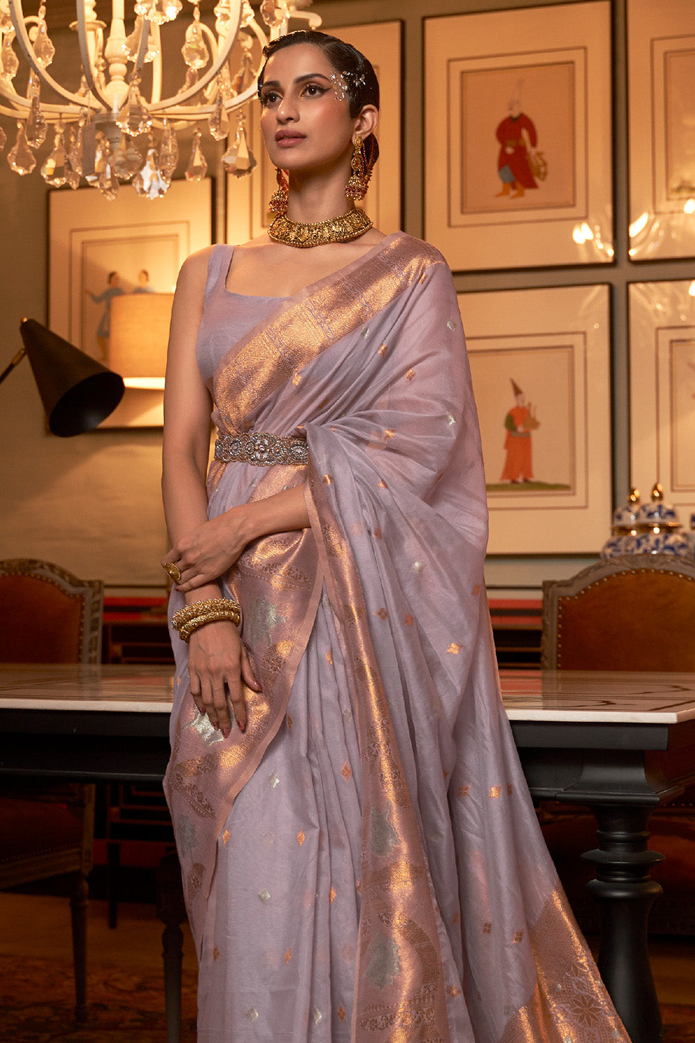Buy Jet Black Banarasi saree Nitaraa
